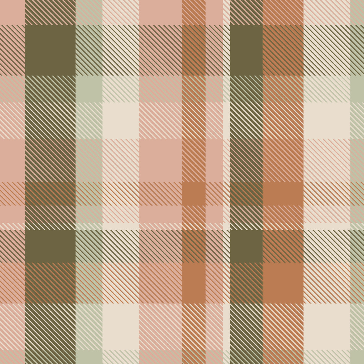 Plaid – Green Apricot - Family Fabrics B.V.