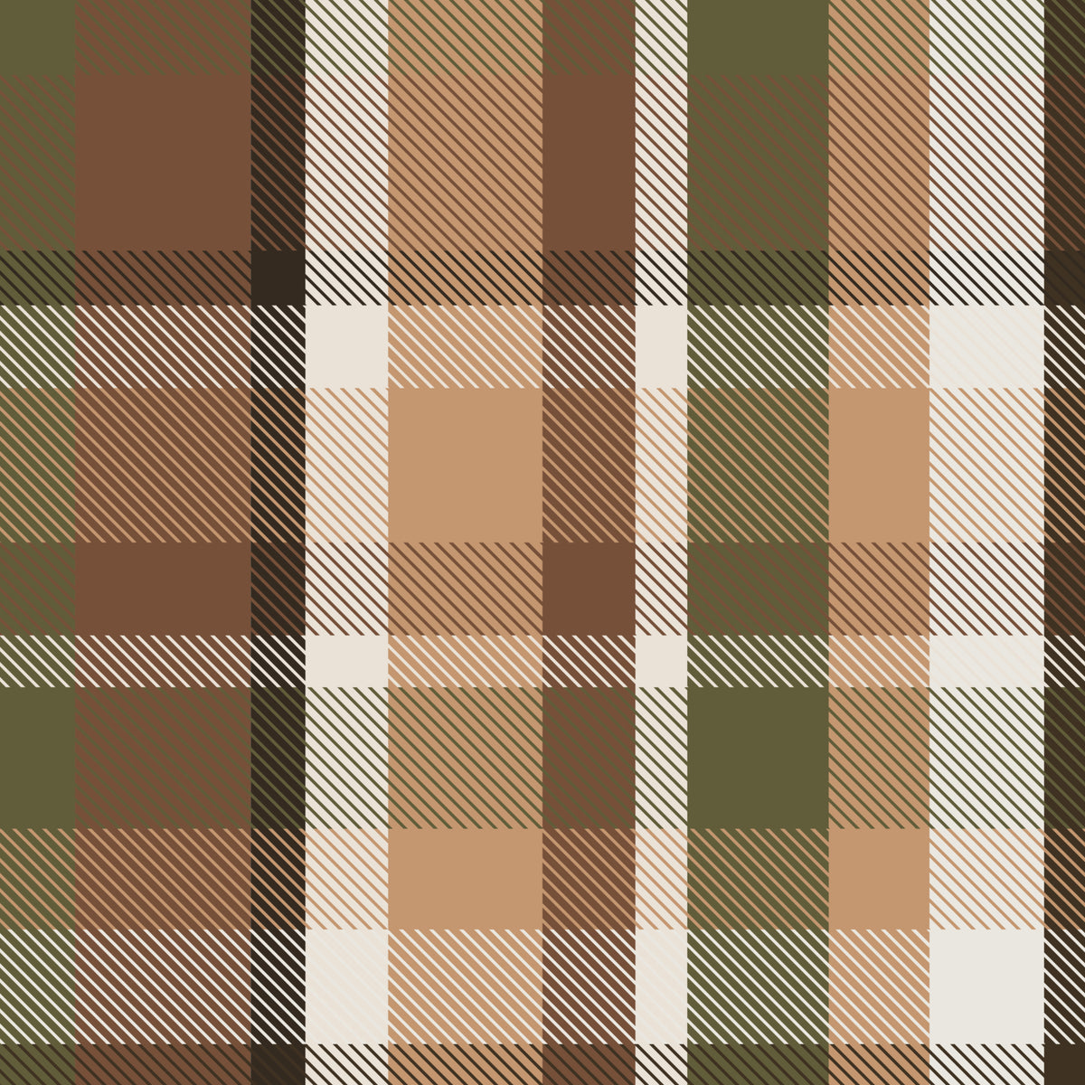 Plaid – Moss Brown - Family Fabrics B.V.
