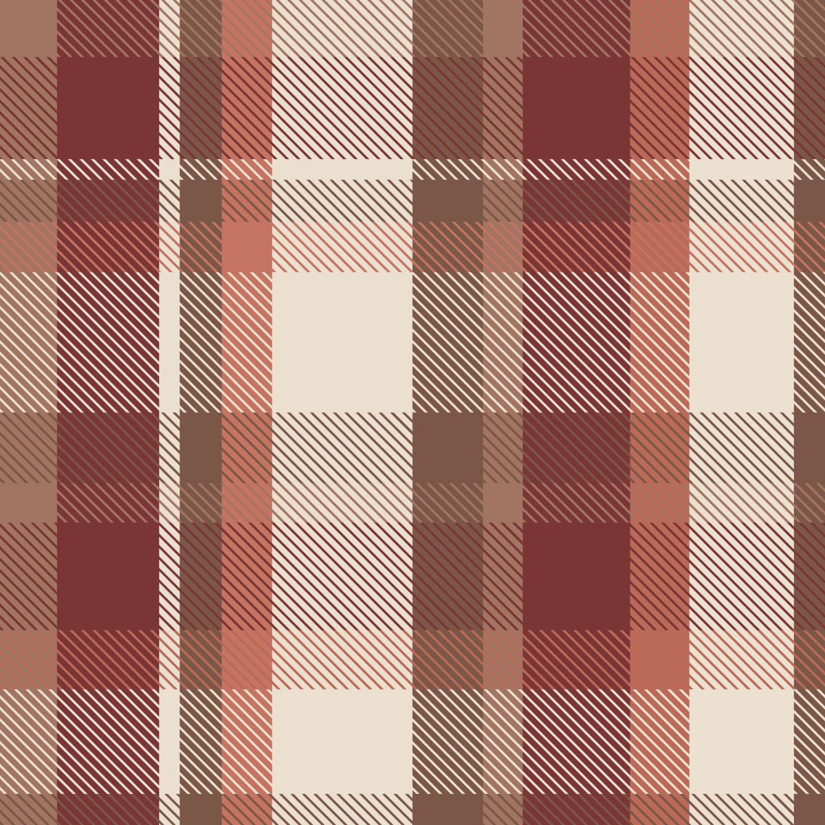 Plaid – Brown Red - Family Fabrics B.V.
