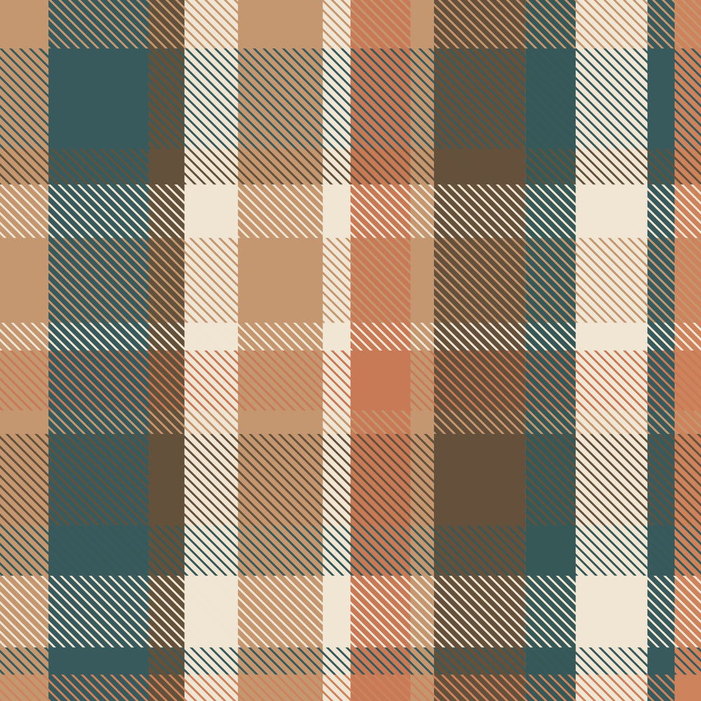 Plaid – Teal Brown