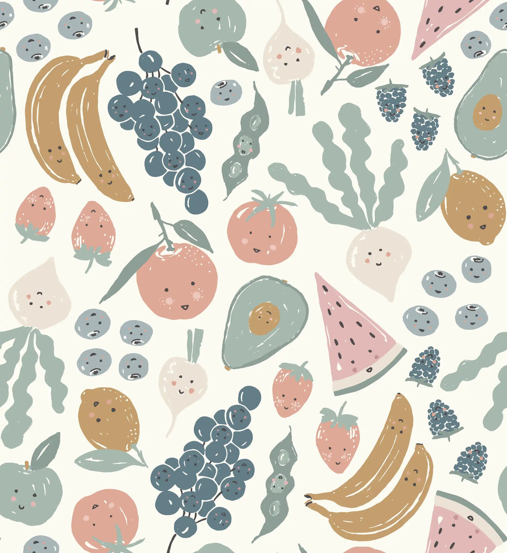 Happy Fruit Dusty Blue