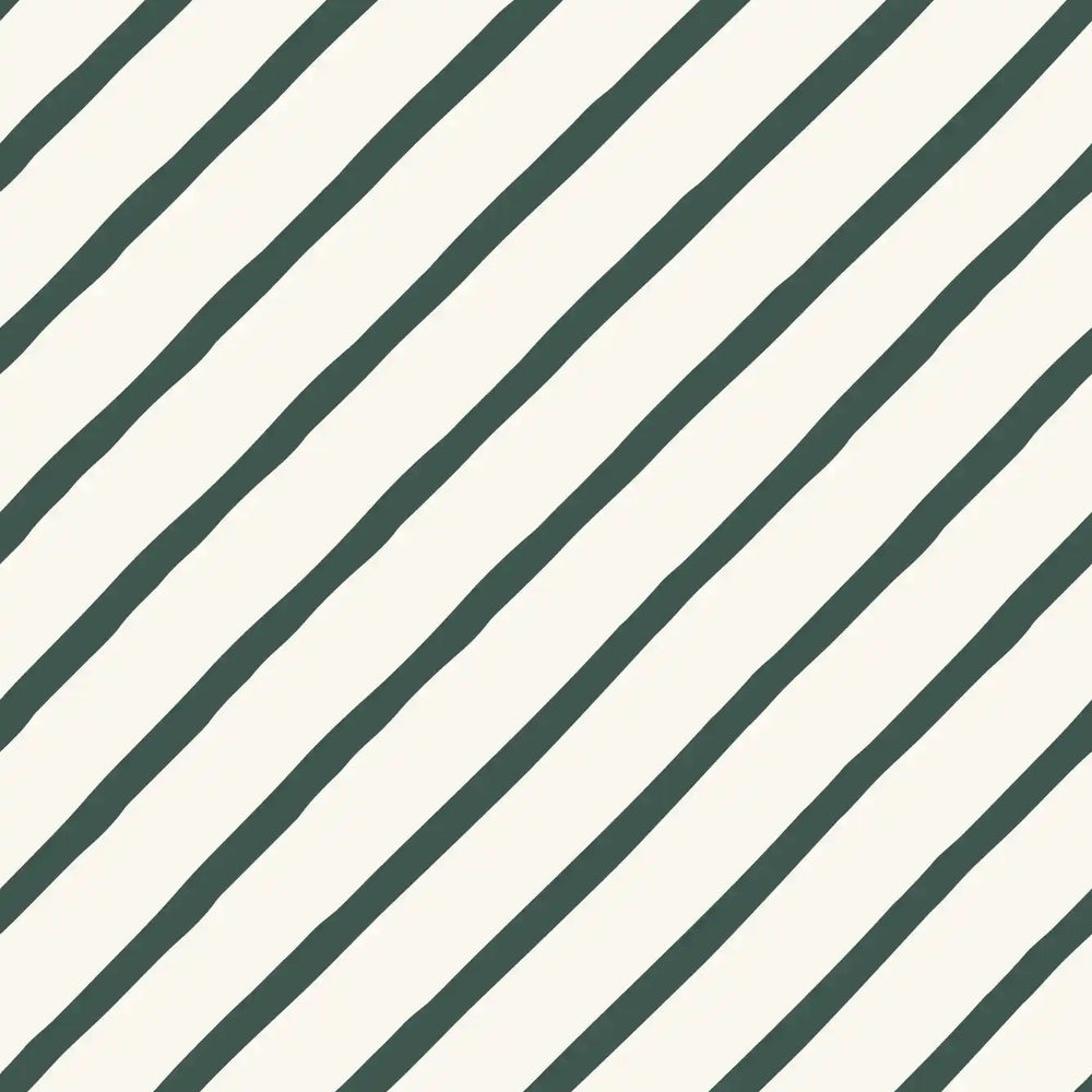 Candy Diagonal Stripe Cream Green