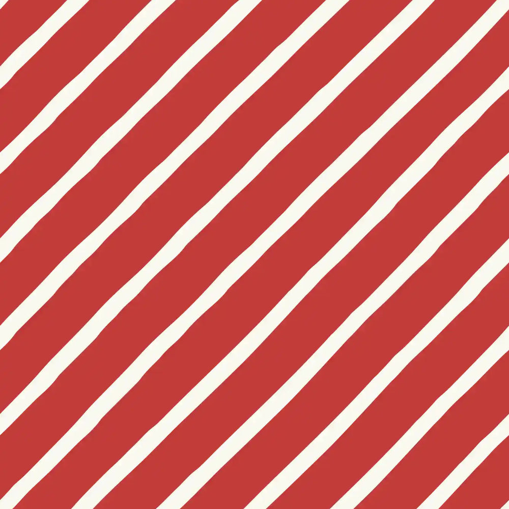 Candy Diagonal Stripe Red