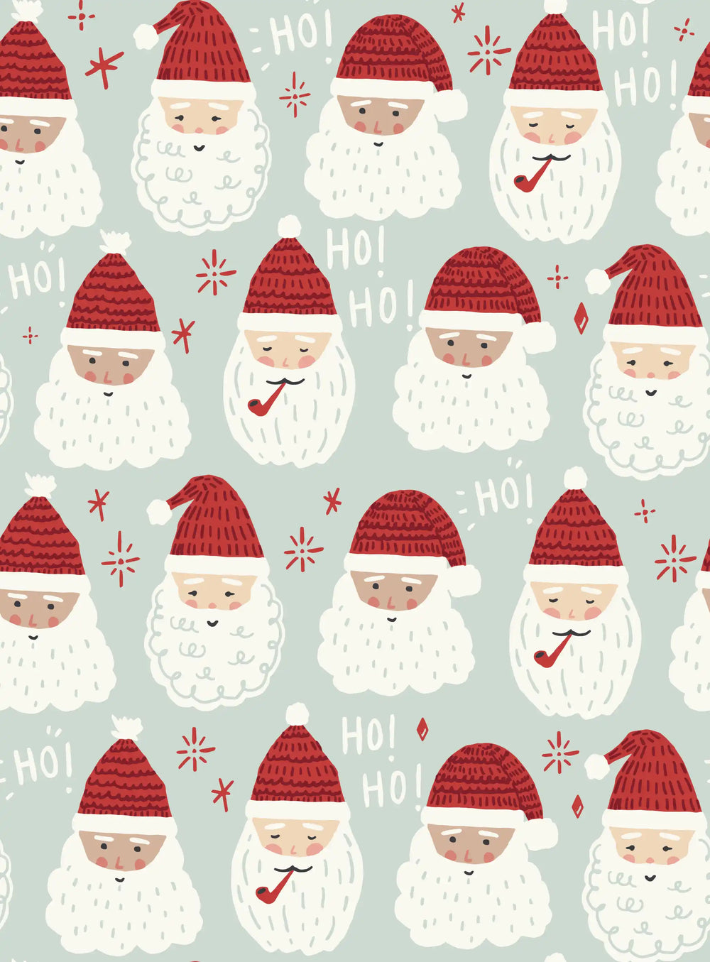 Father Christmas Light Green Large