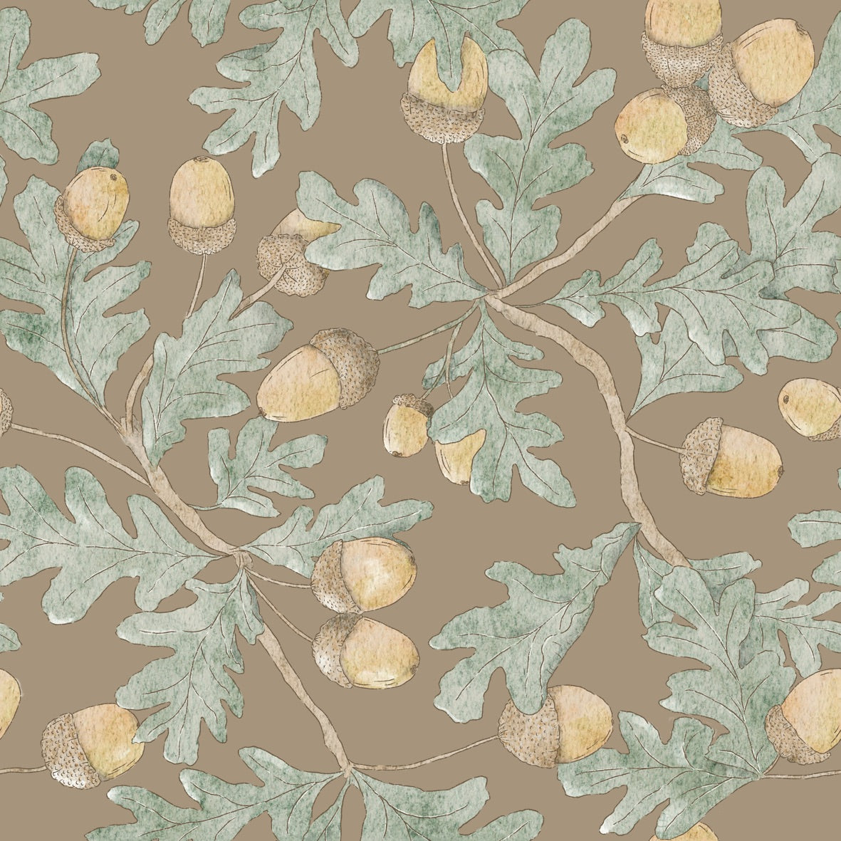 Autumn Acorn Oak Tree Adalin Brown