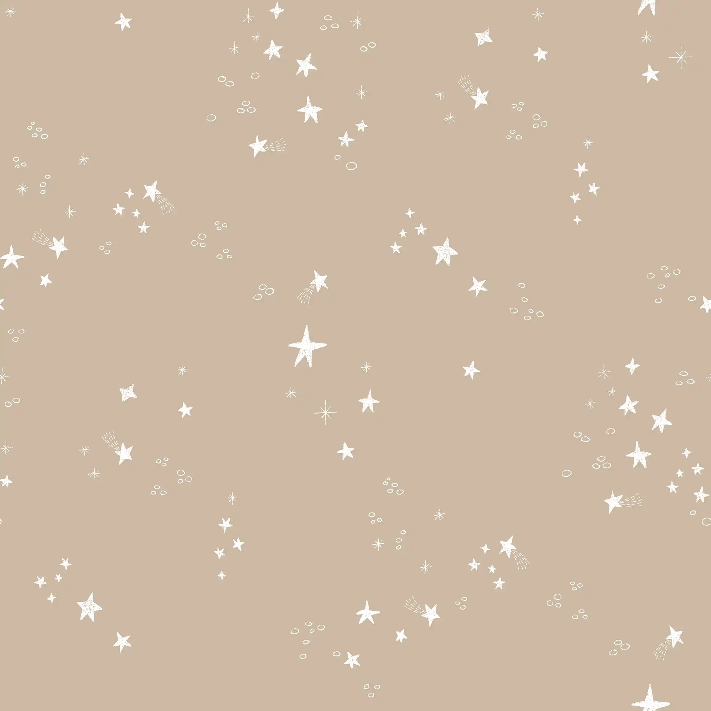 Stars White Beige