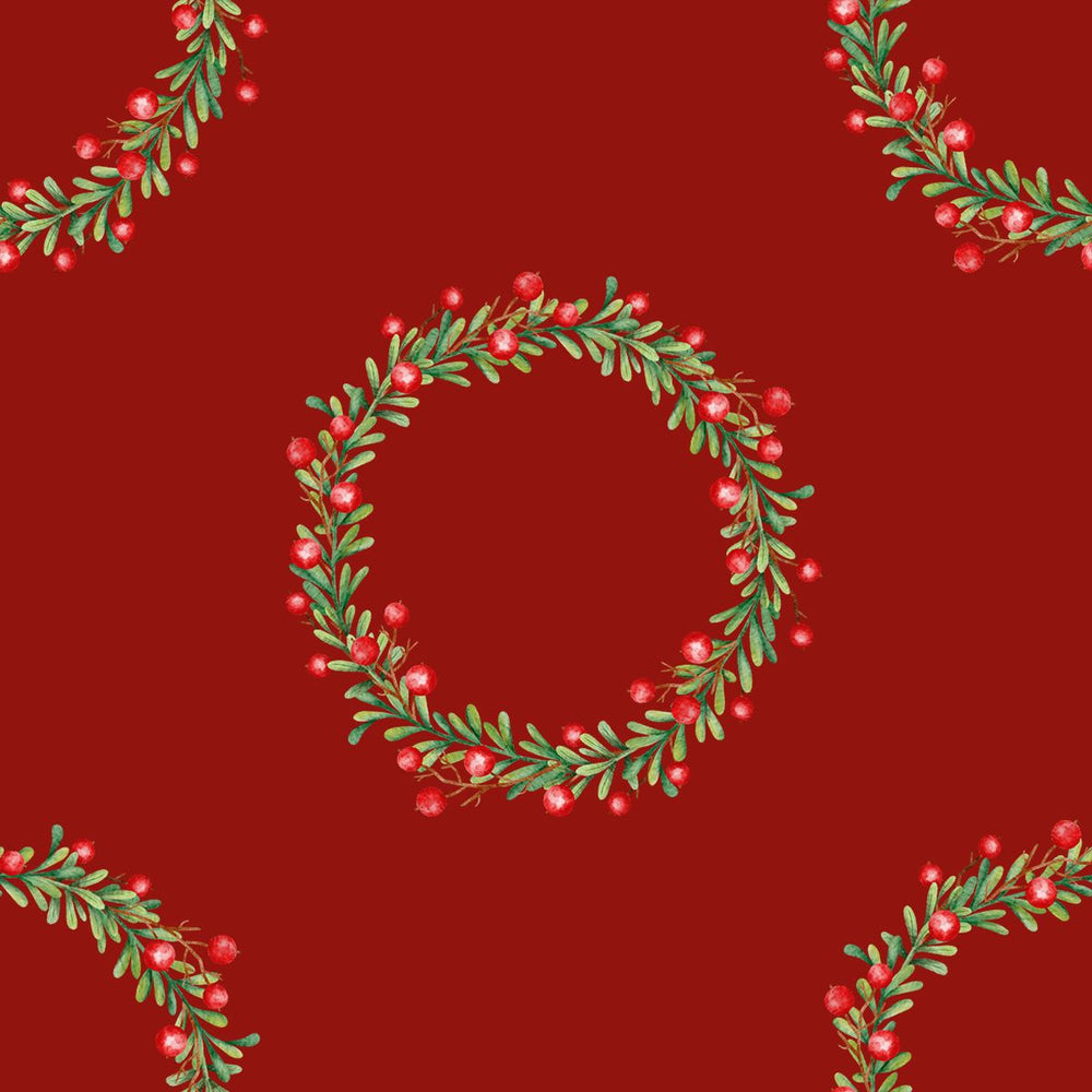 Christmas Wreath Burgundy