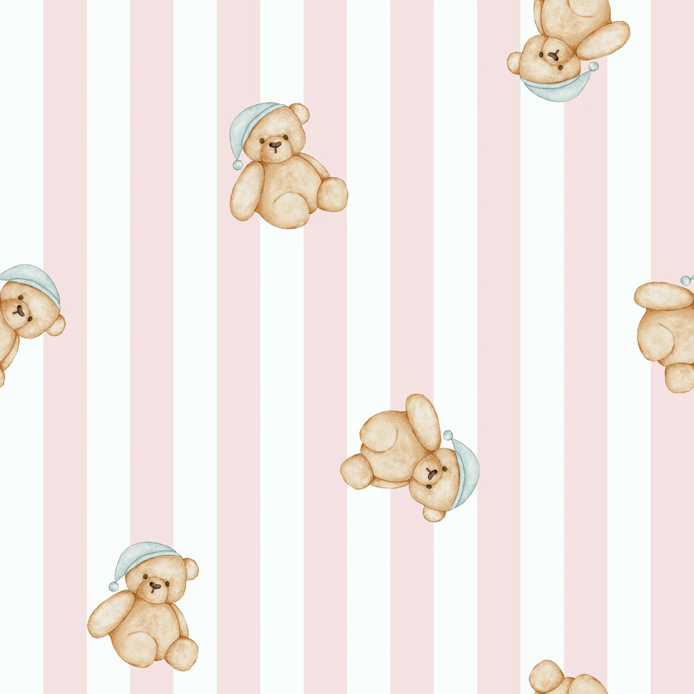 Pastel Teddy Bold Stripes