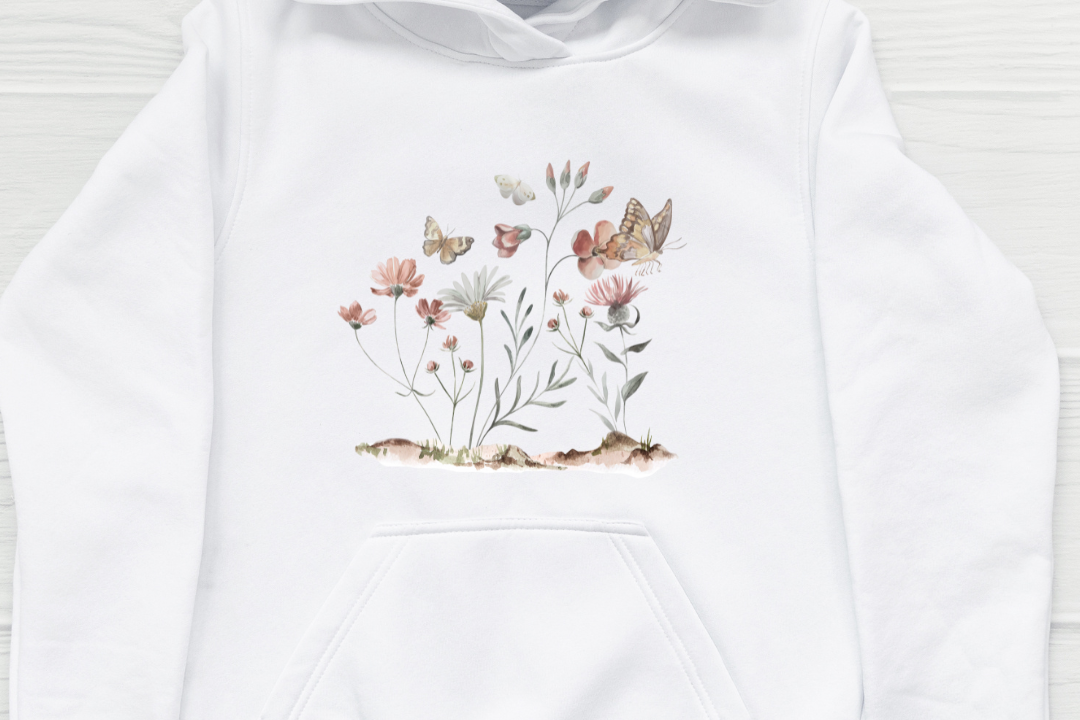 Flowers & Butterflies Transfer Film