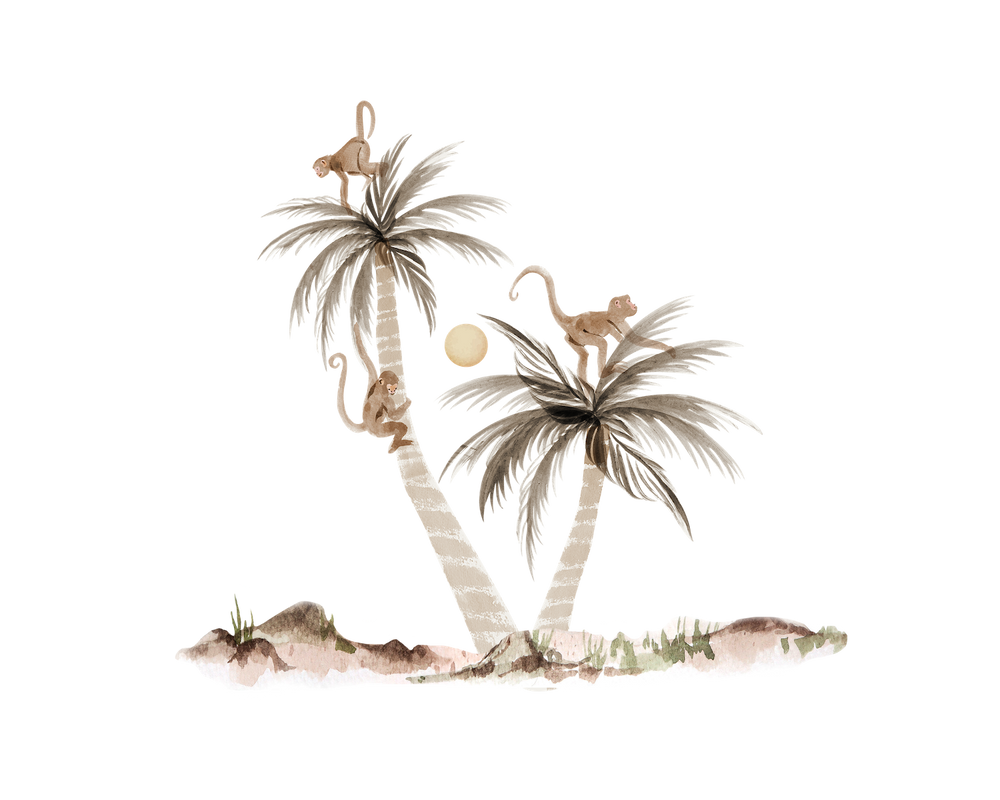 Palms & Monkeys Transfer Film