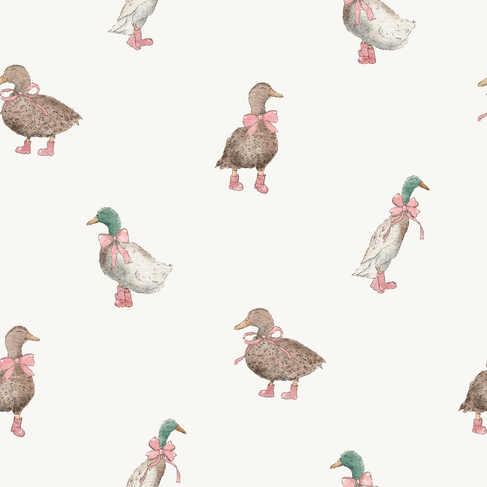 Ducks Pink Bows And Boots