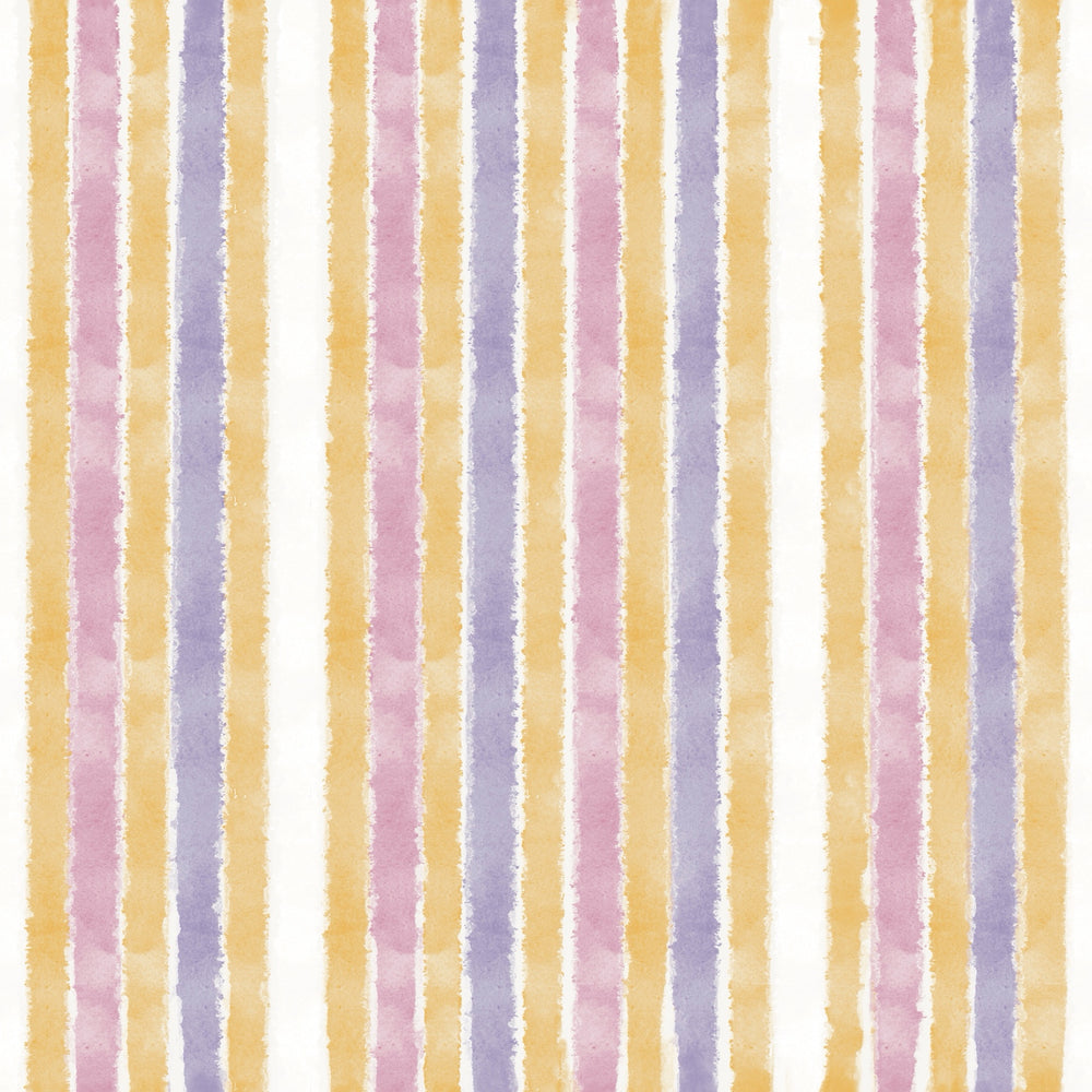Summer Stripes Pink Purple Sherpa Blanket