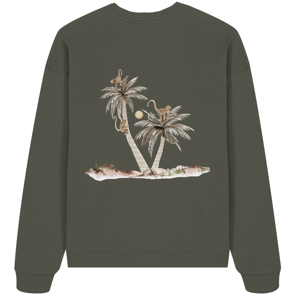 Palms & Monkets Adult  - Organic Oversize Sweatshirt