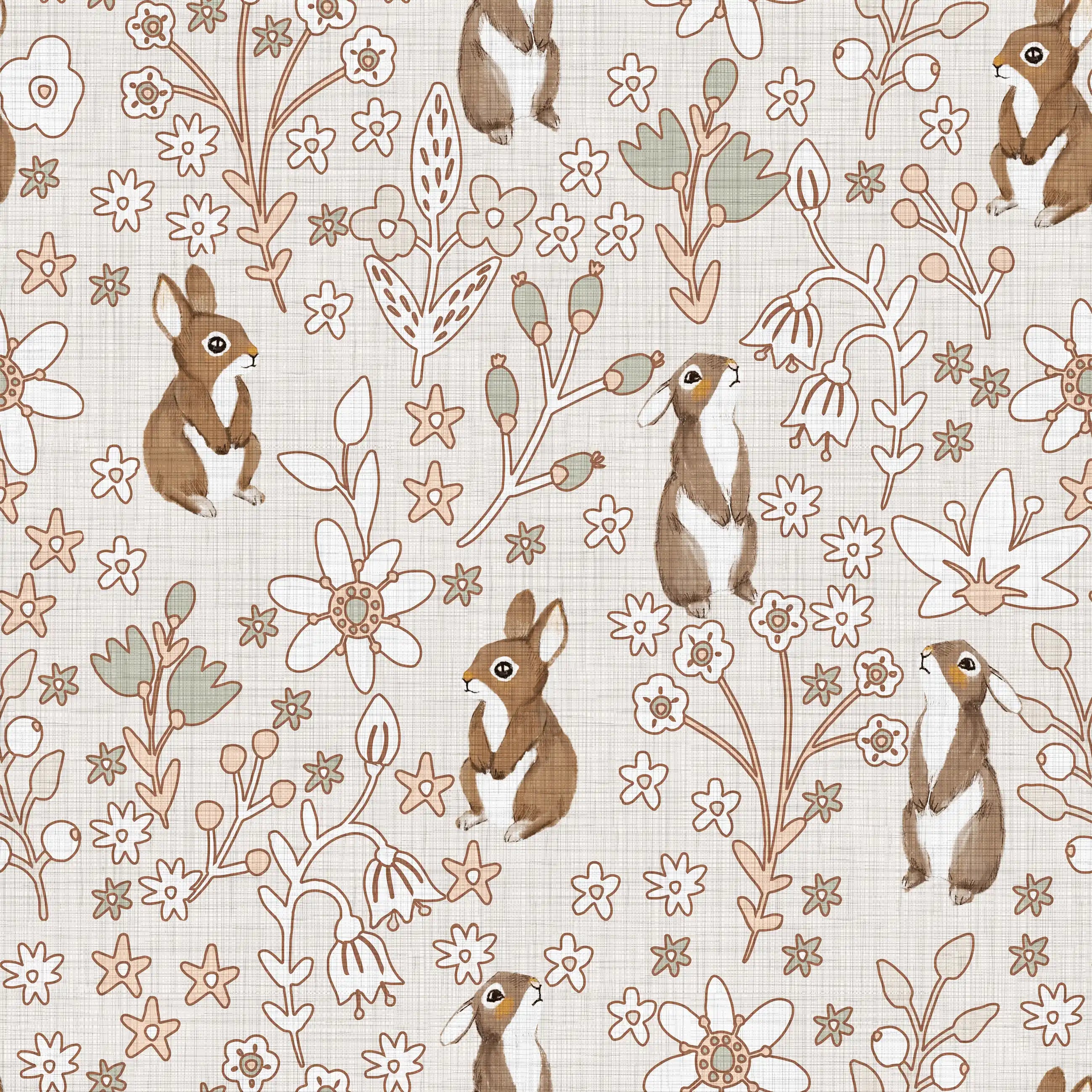 Flowers & Bunnies - Family Fabrics B.V.