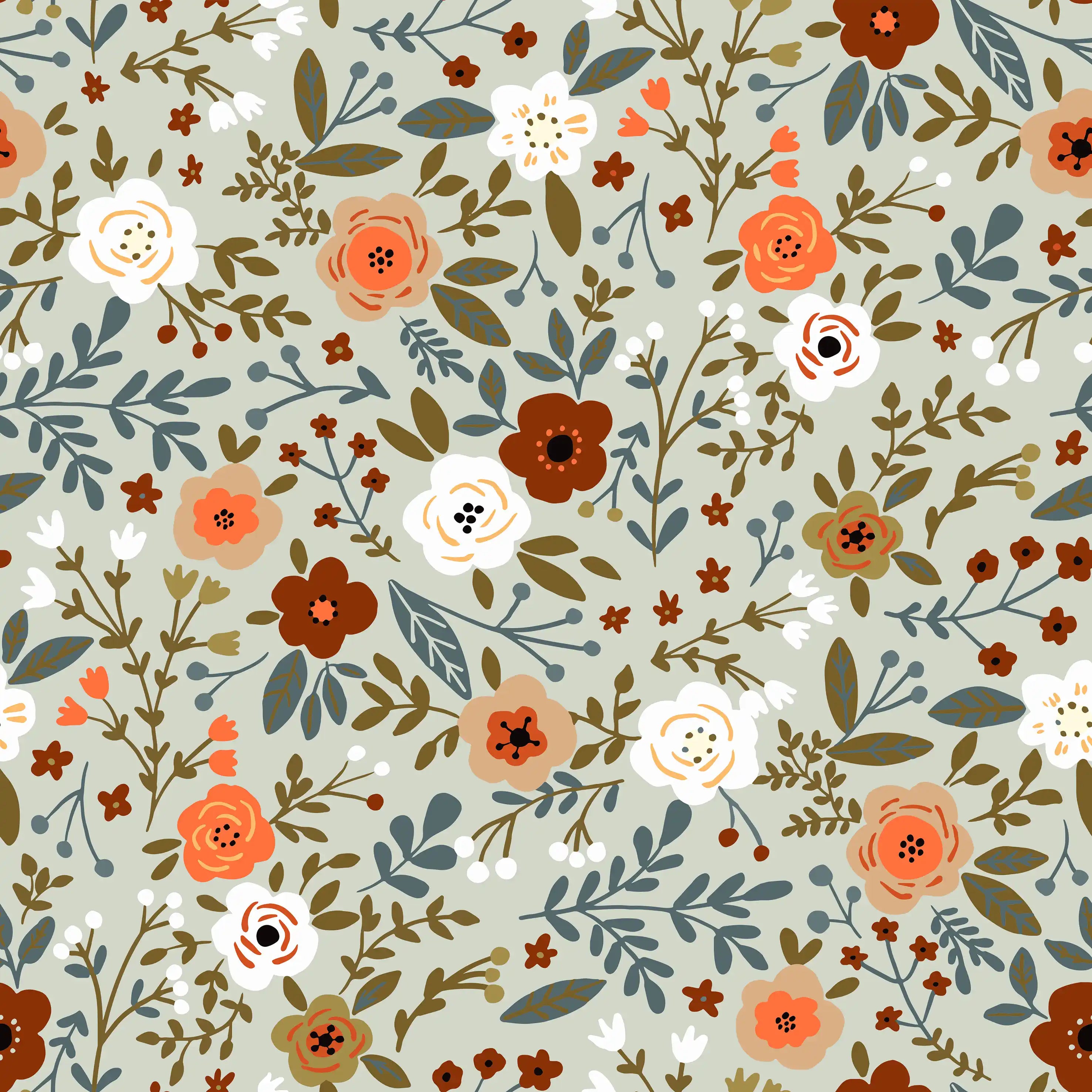 Mordern Roses Color - Family Fabrics B.V.