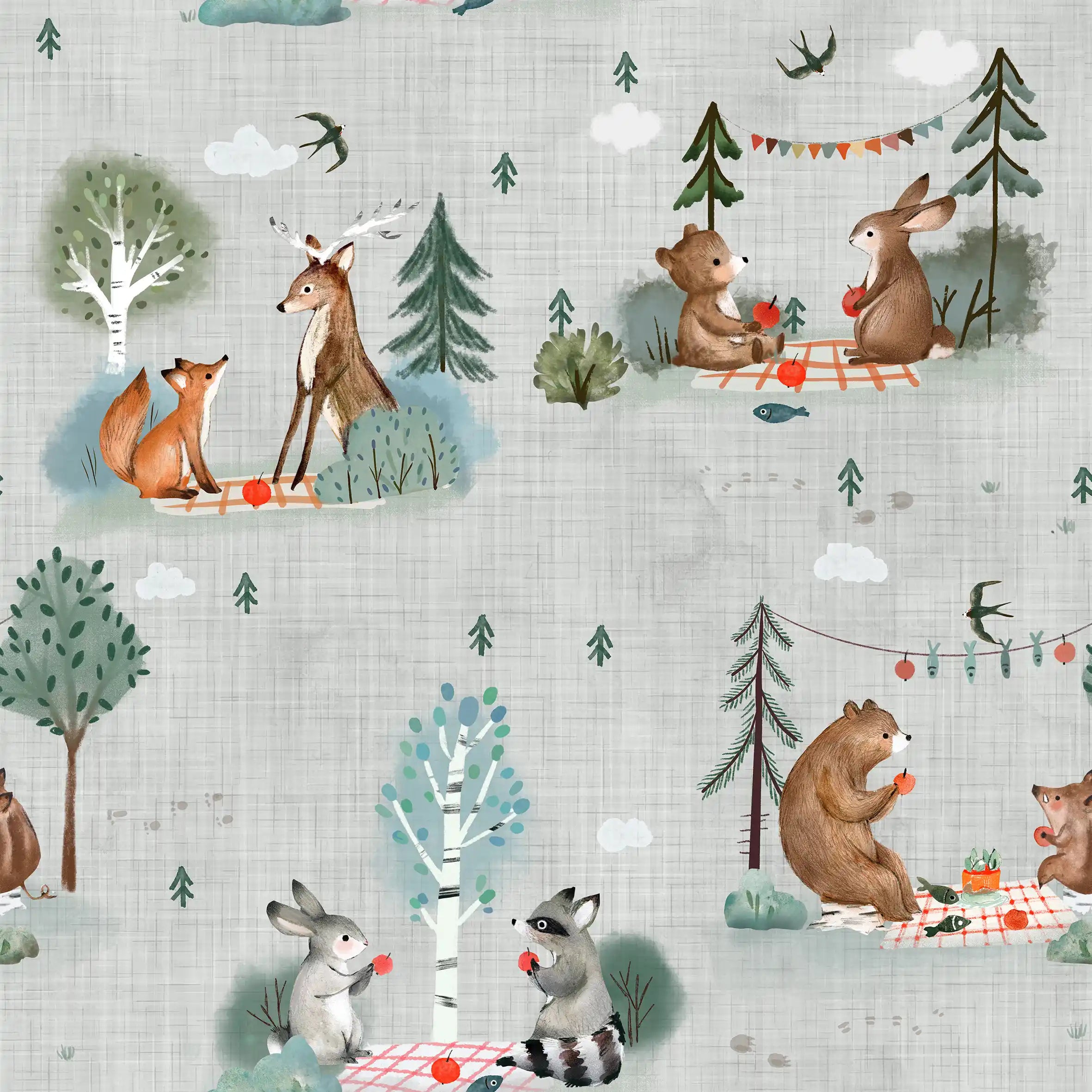 Picnic Grey - Family Fabrics B.V.
