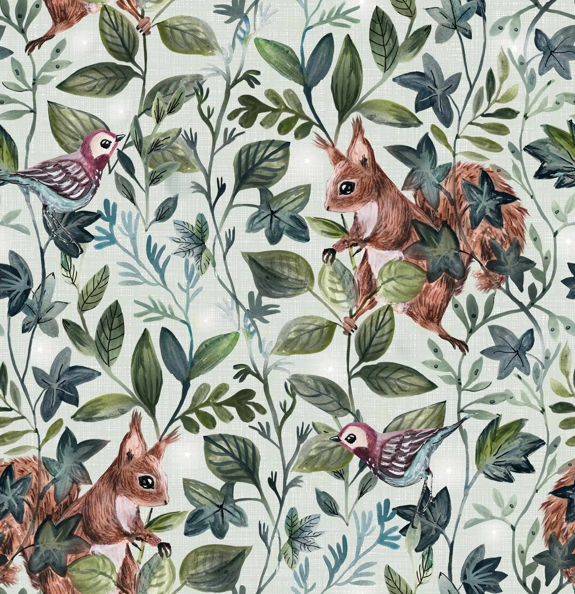 Wald Pale Mint - Family Fabrics B.V.