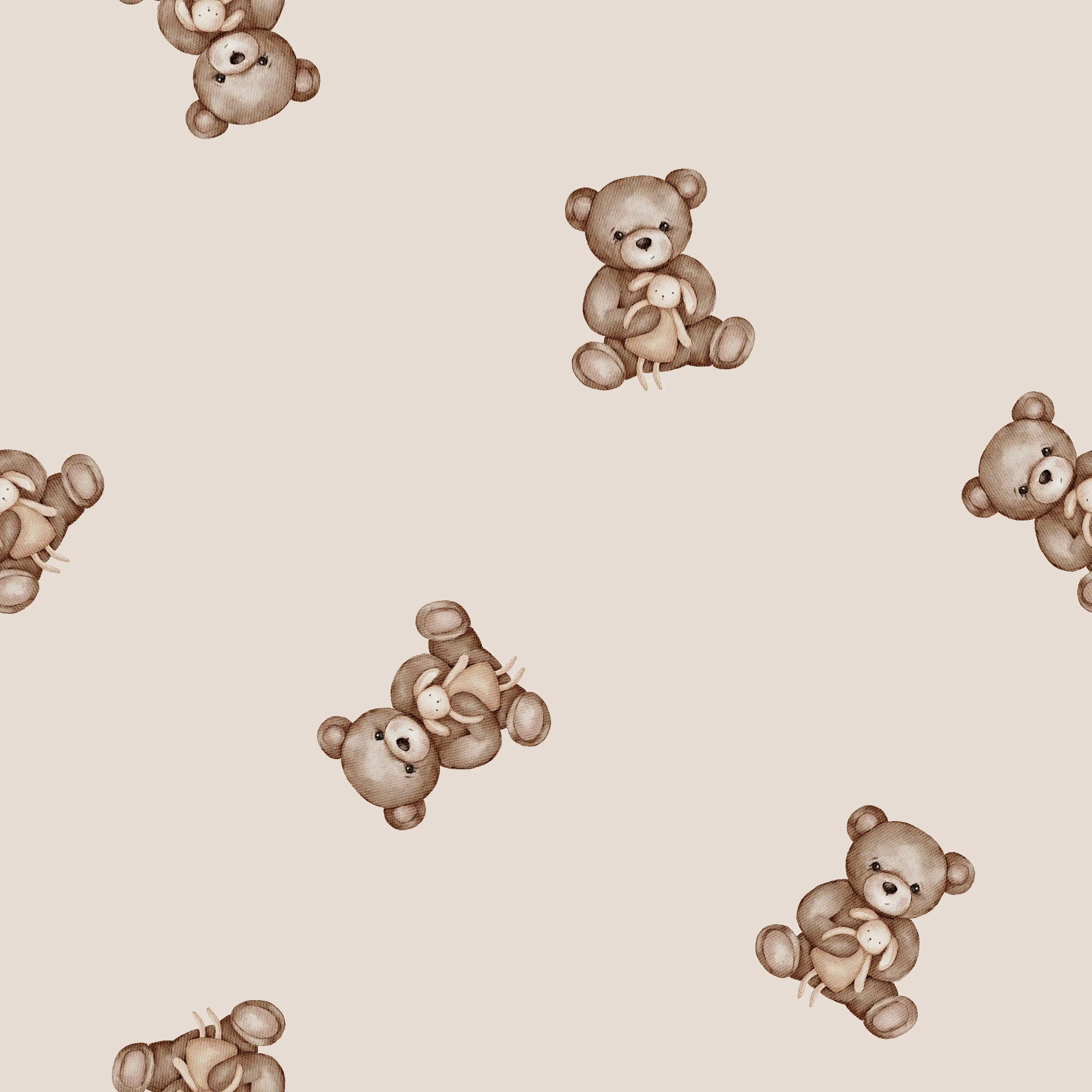 Bear Hugs Kaki - Family Fabrics B.V.