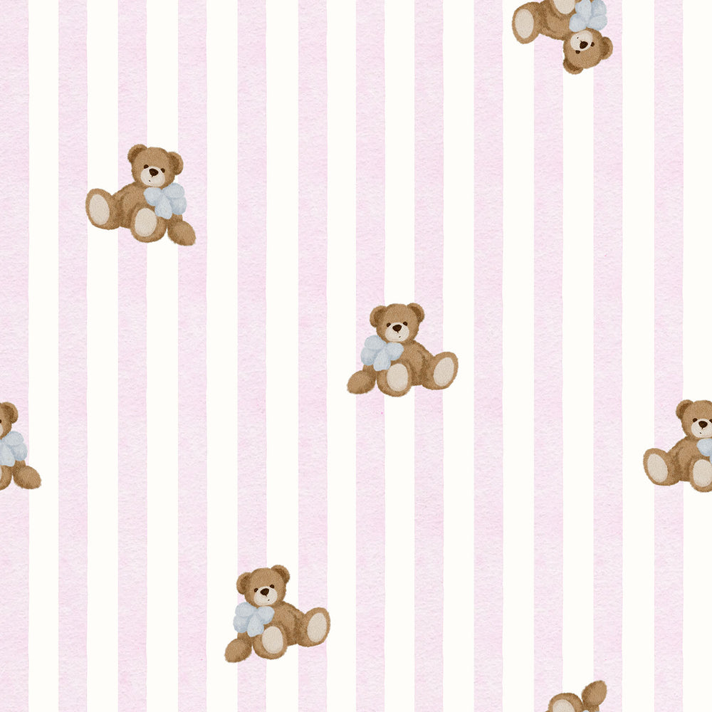 BearCharm Stripes Pink