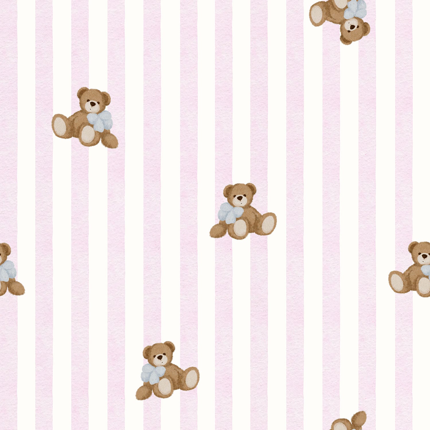 BearCharm Stripes Pink - Family Fabrics B.V.