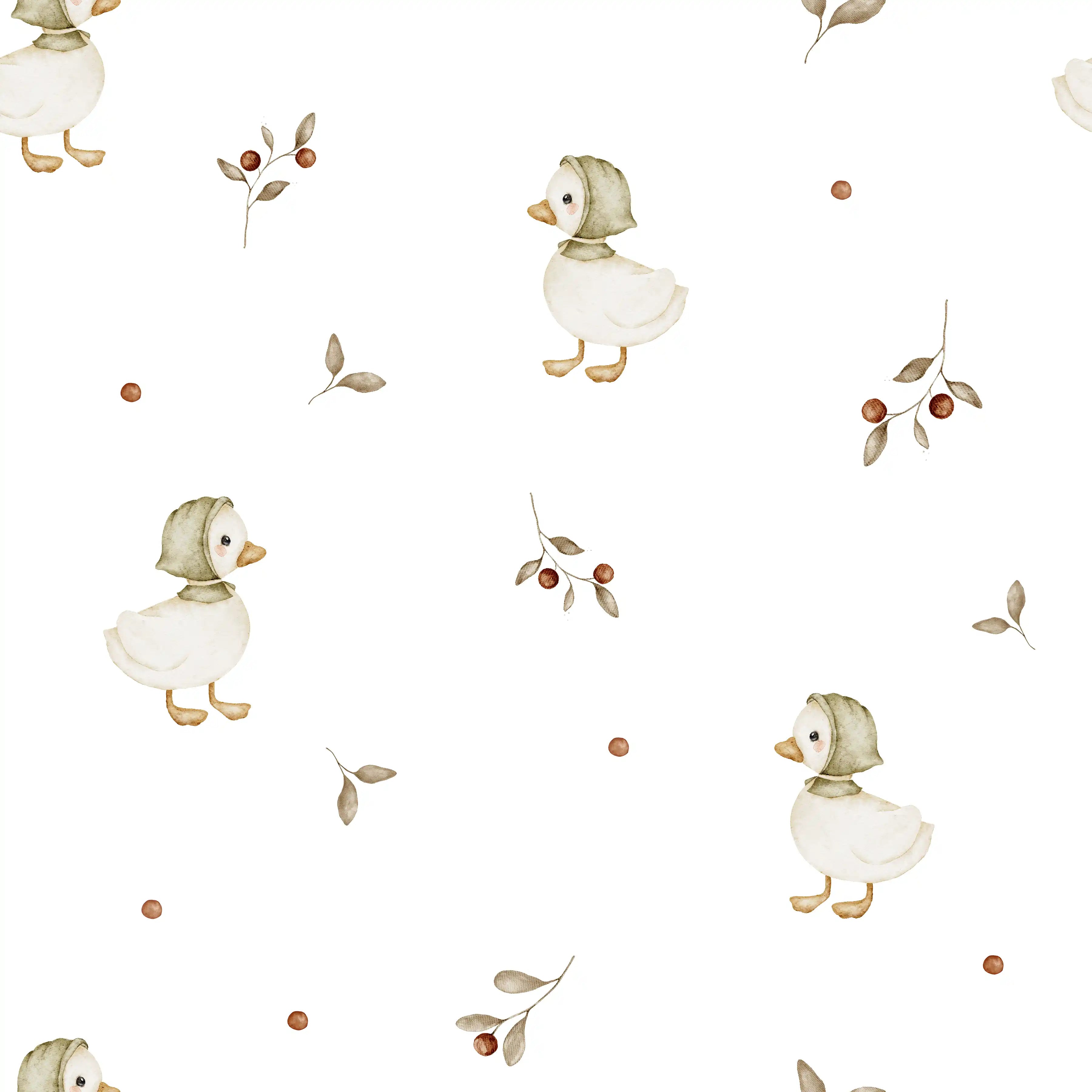Olive Duck White - Family Fabrics B.V.