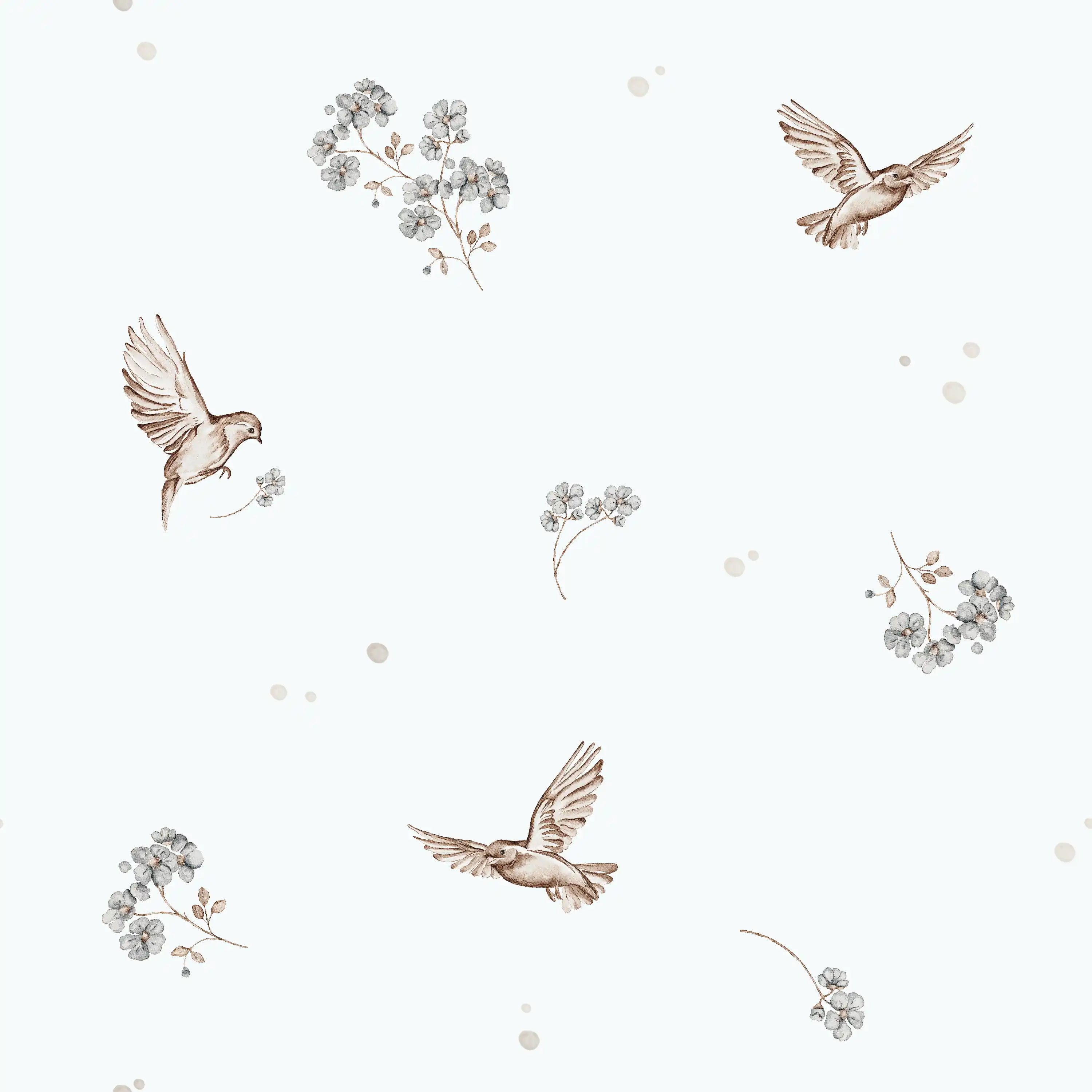 Wings and Petal Azure - Family Fabrics B.V.