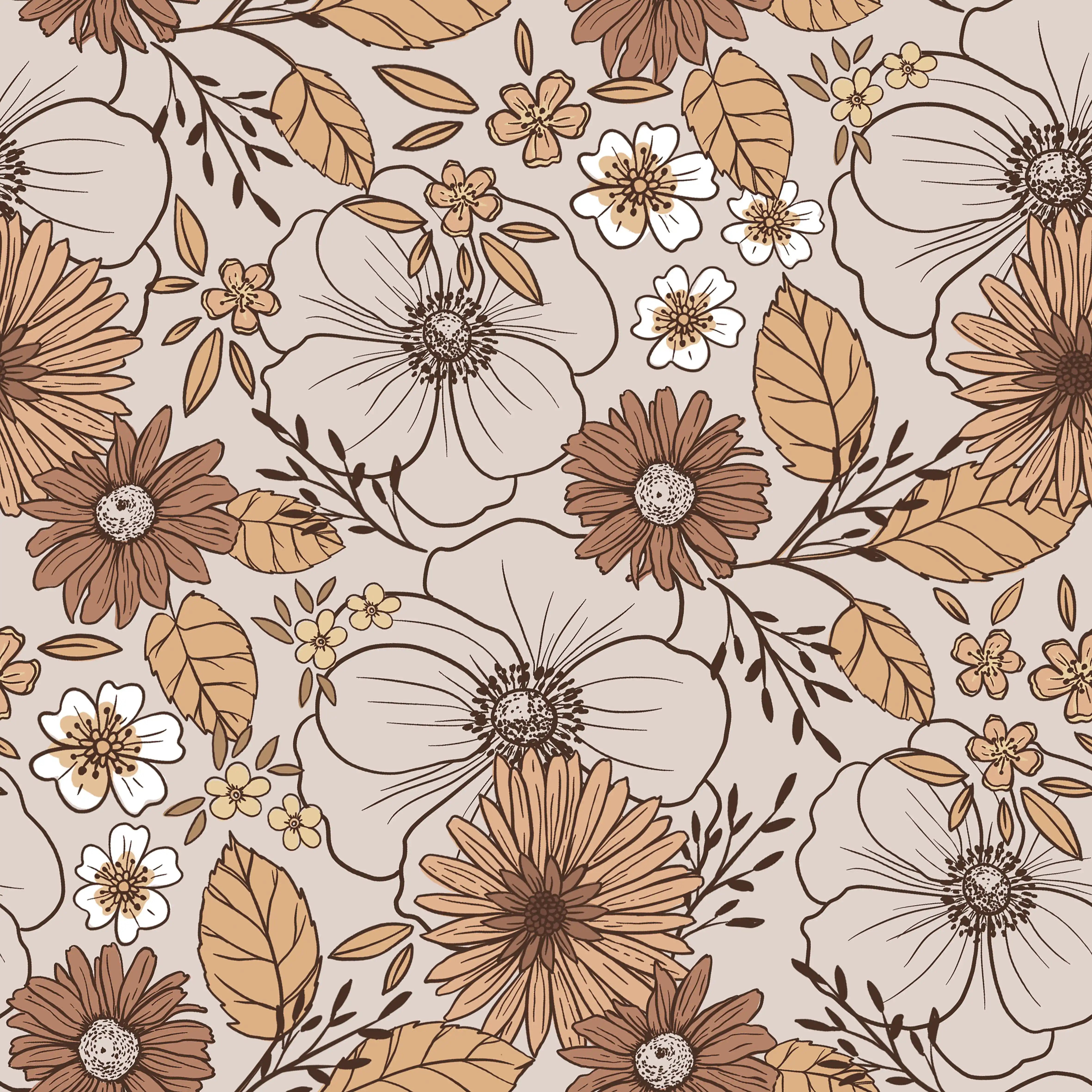Christiane Vintage Flowers - Family Fabrics B.V.