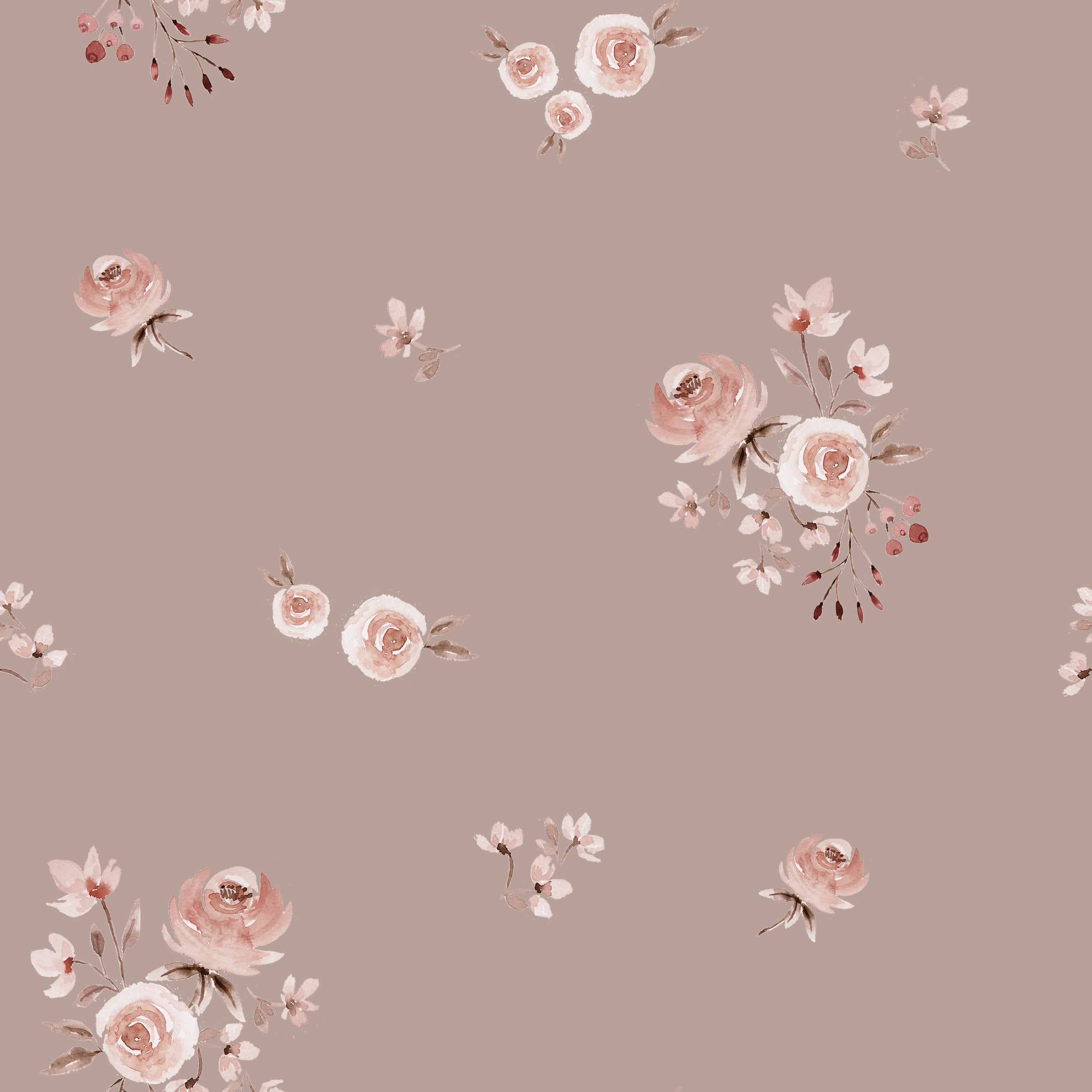 Little Rose Frieda Light Brown - Family Fabrics B.V.