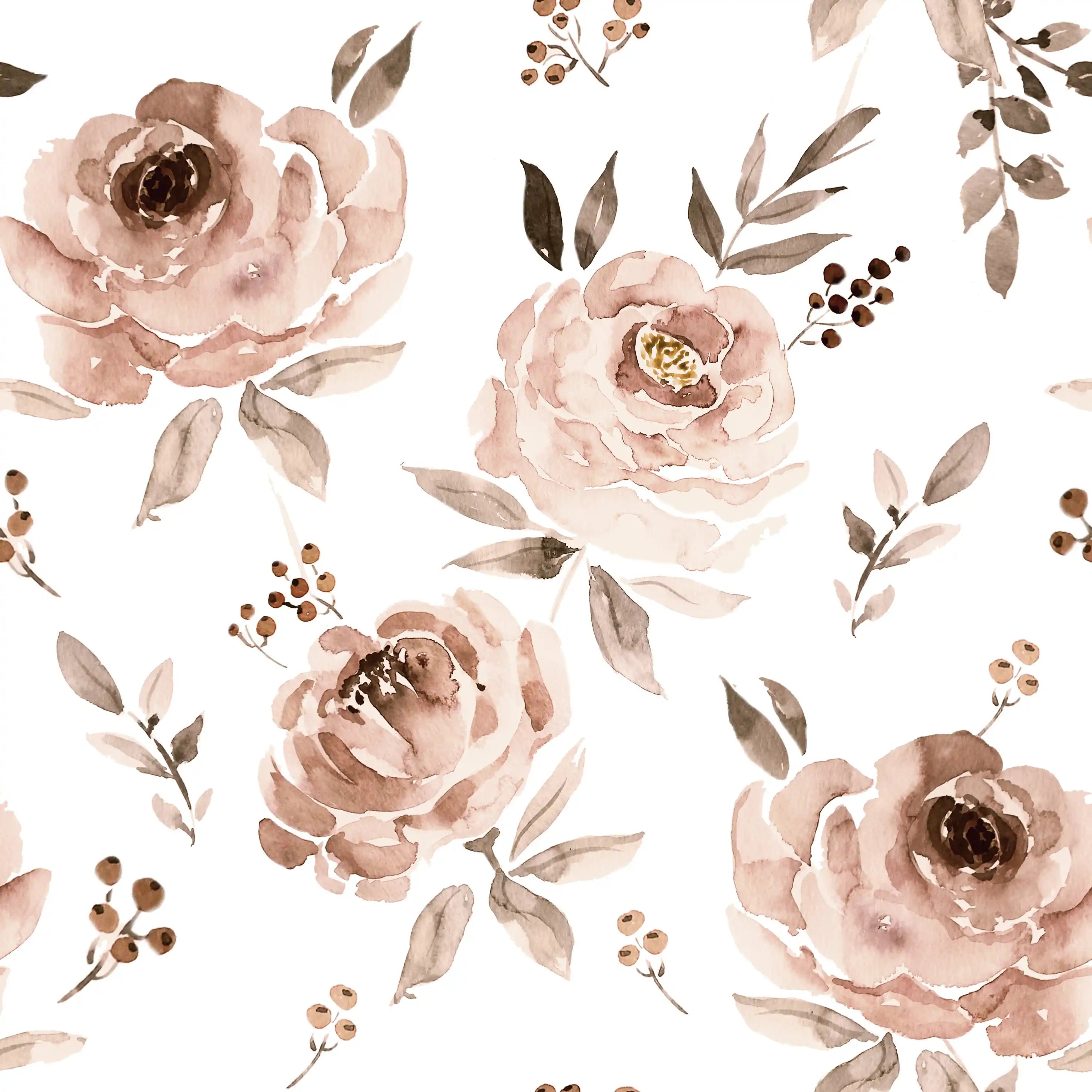 Peony muster weiss - Family Fabrics B.V.