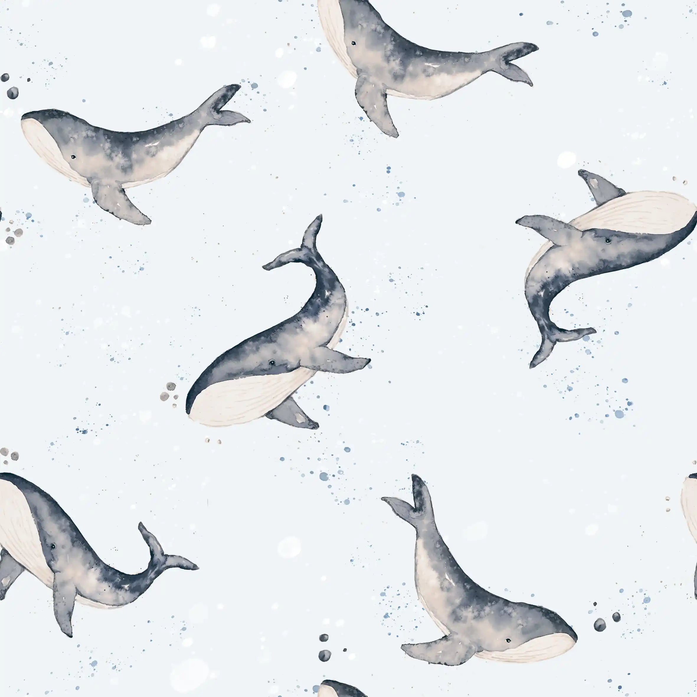 Whales Blue - Family Fabrics B.V.