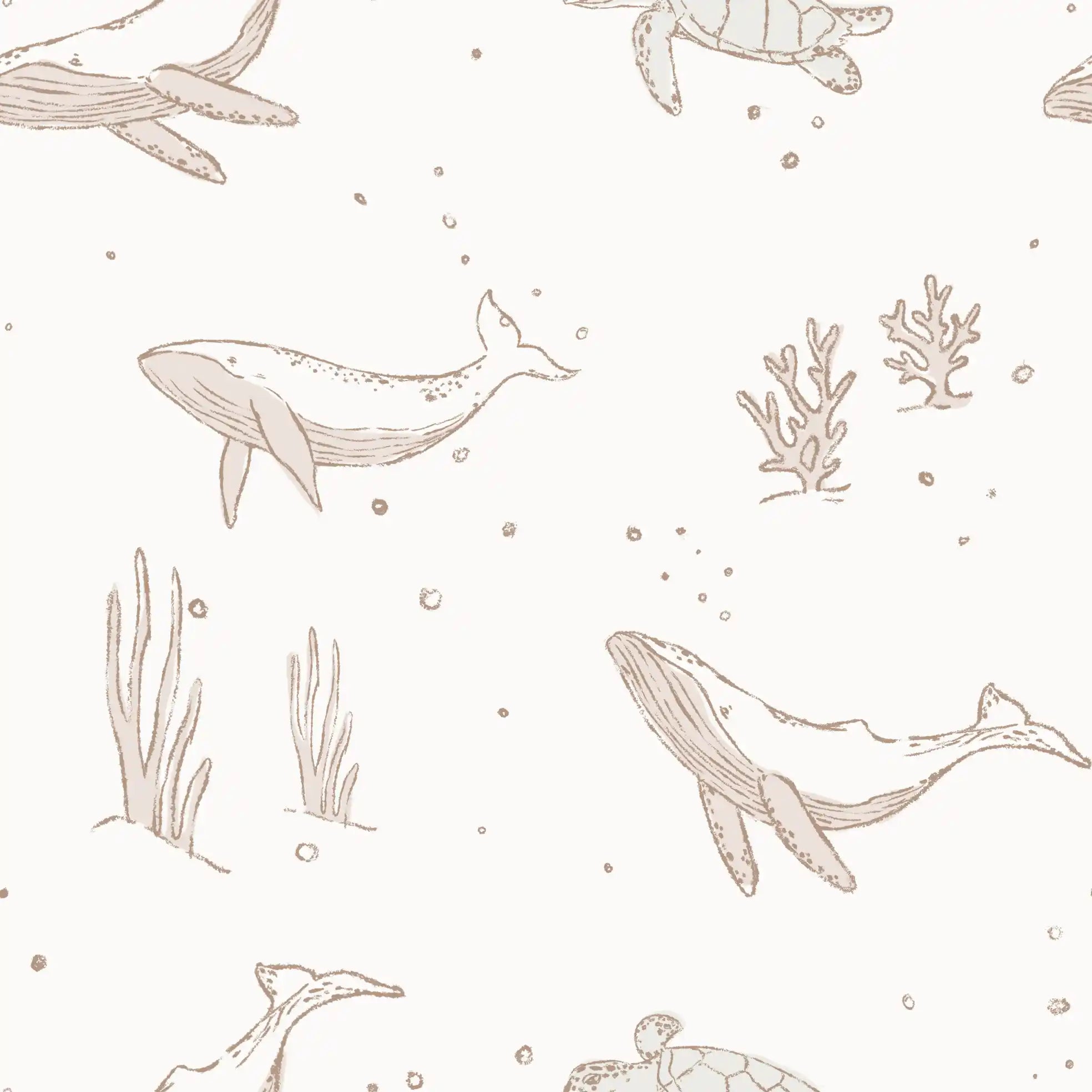 Whales Offwhite - Family Fabrics B.V.