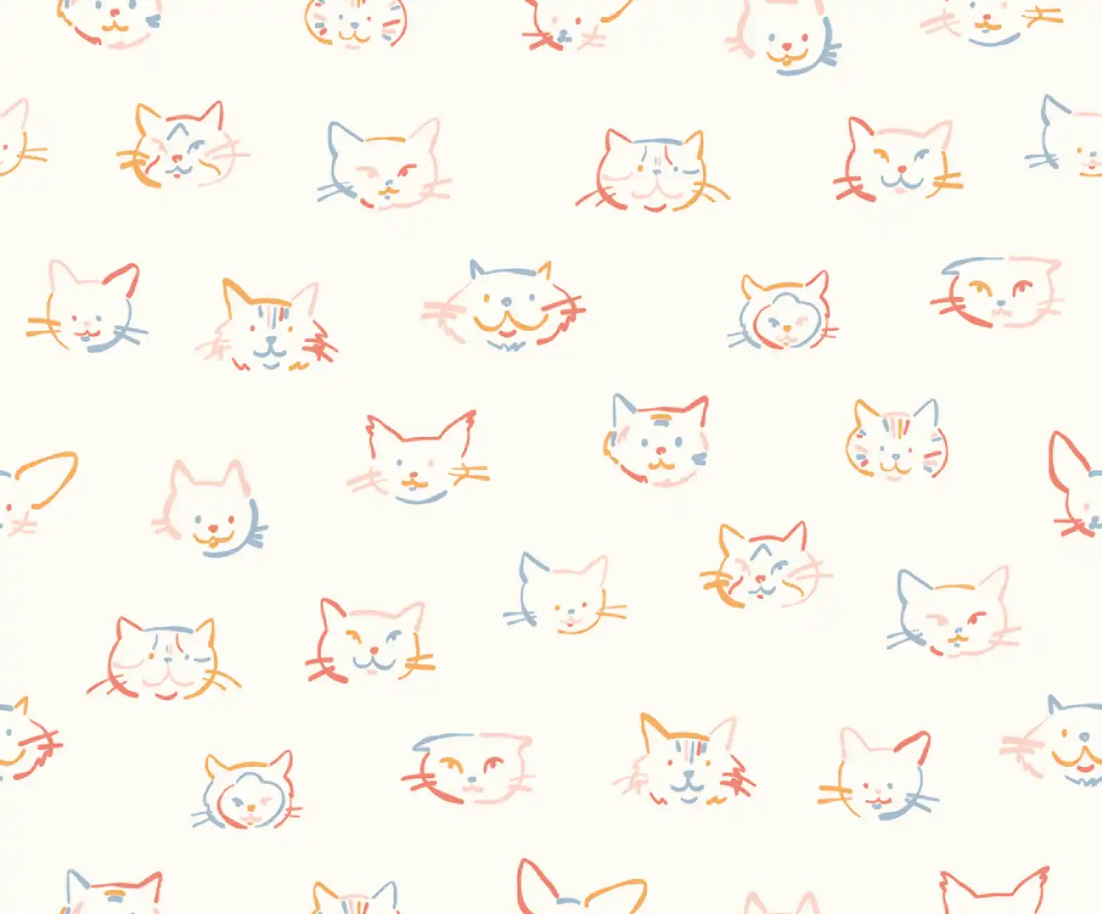 Cats Sketch - Family Fabrics B.V.