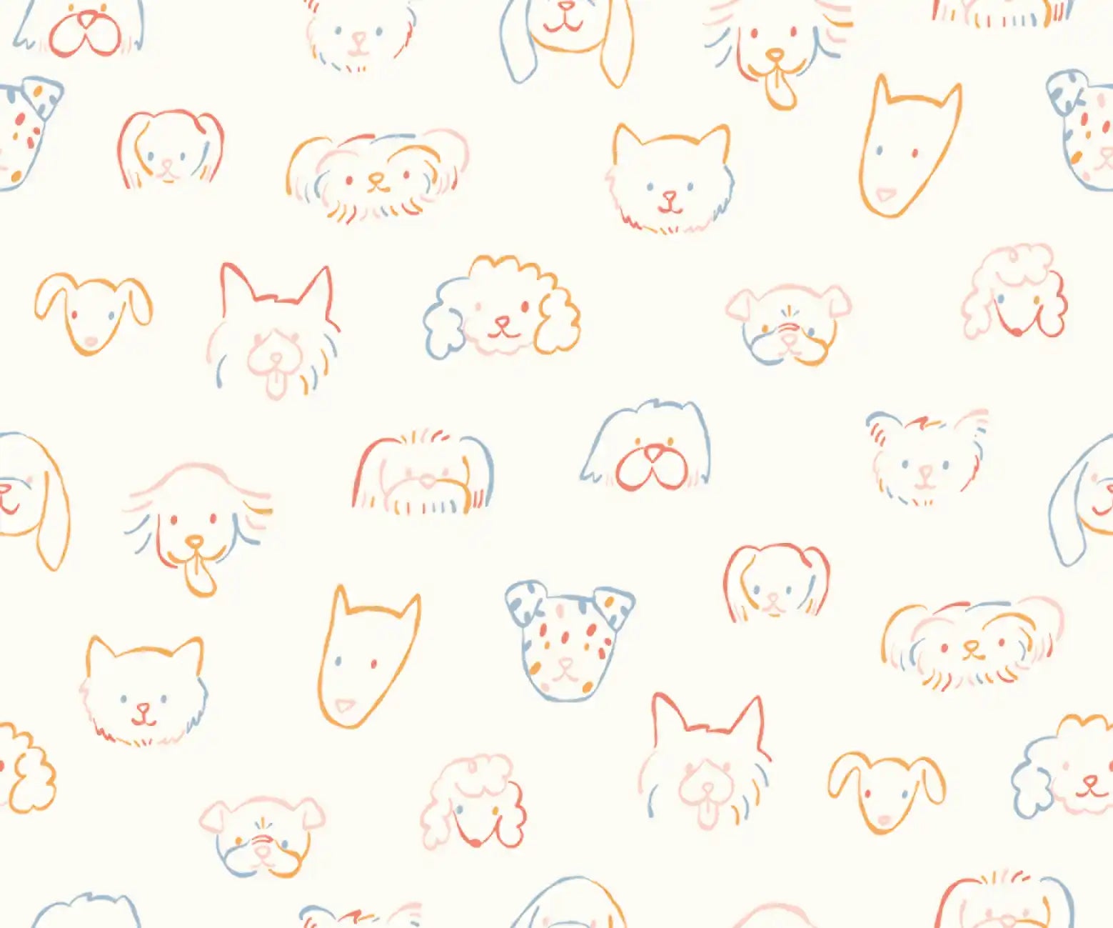 Dogs Sketch - Family Fabrics B.V.