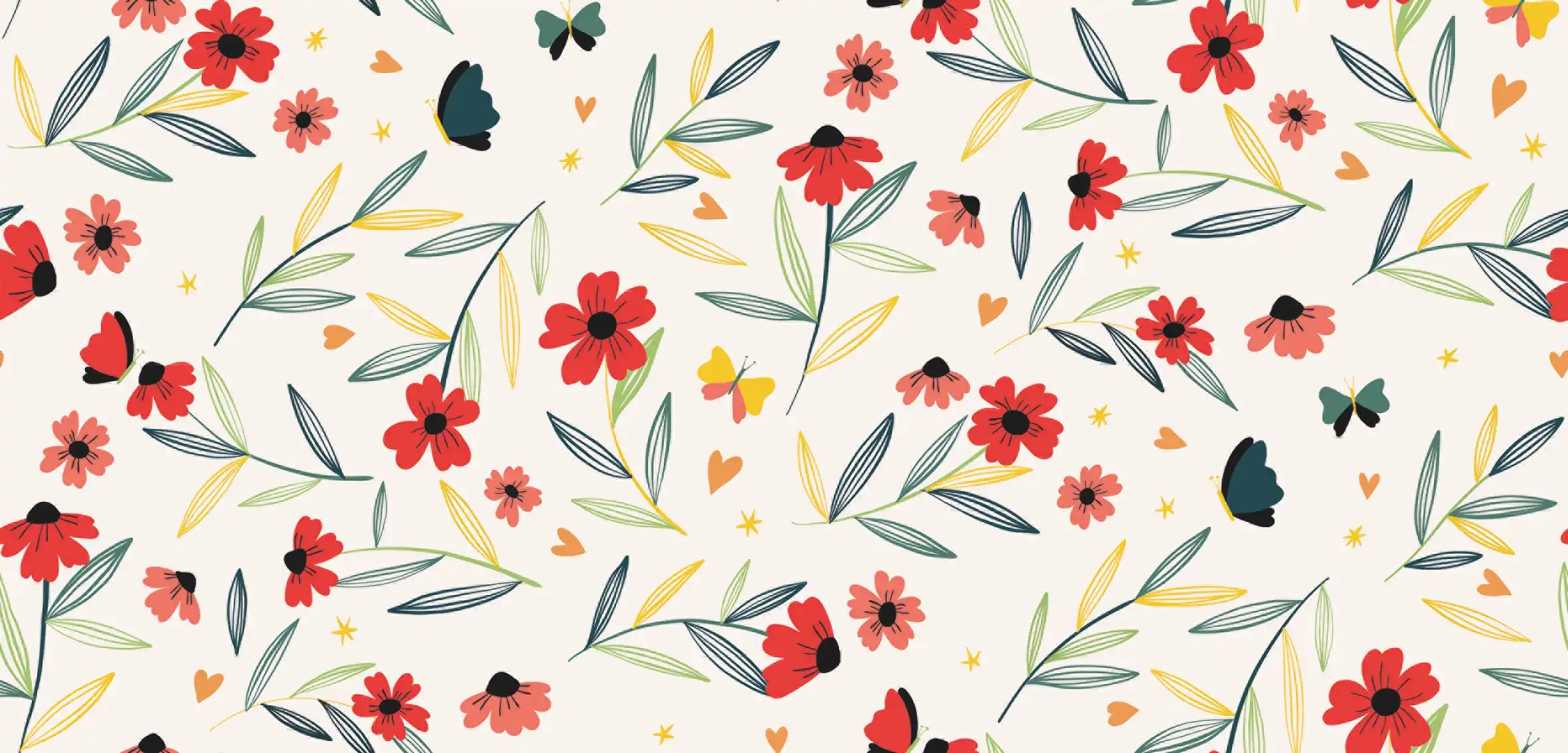 Poppy and Butterfly - Family Fabrics B.V.
