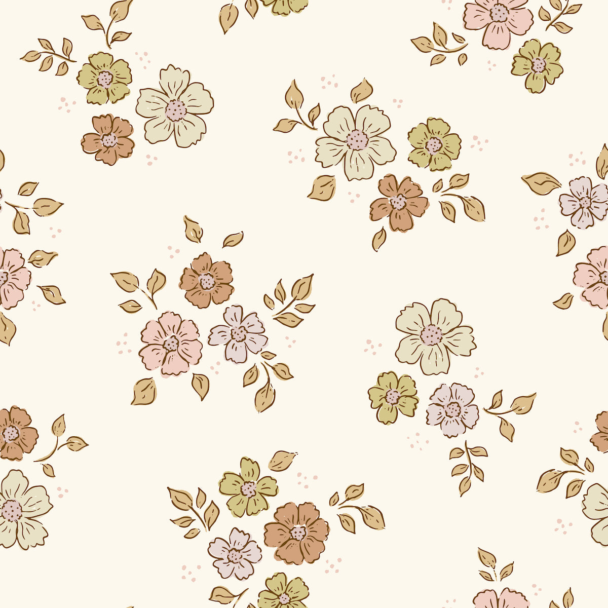 Boo flower warm - Family Fabrics B.V.