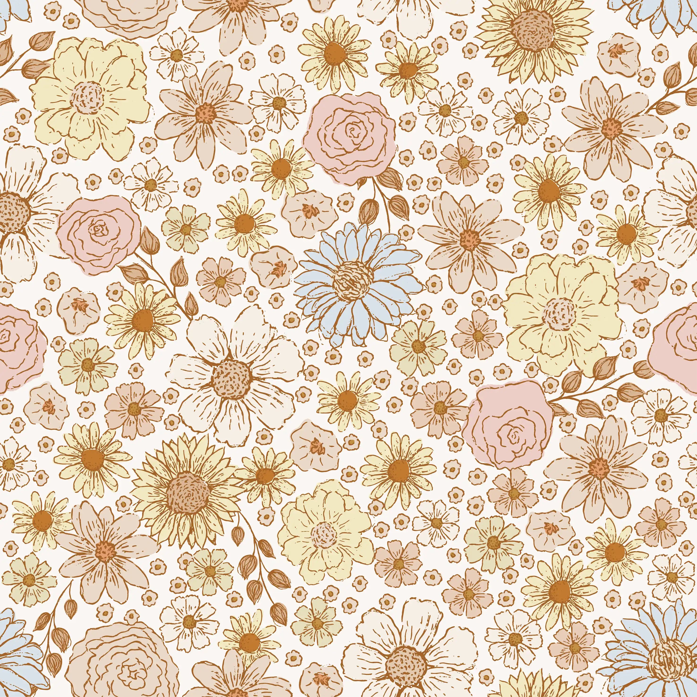 Clara Floral Iceblue - Family Fabrics B.V.