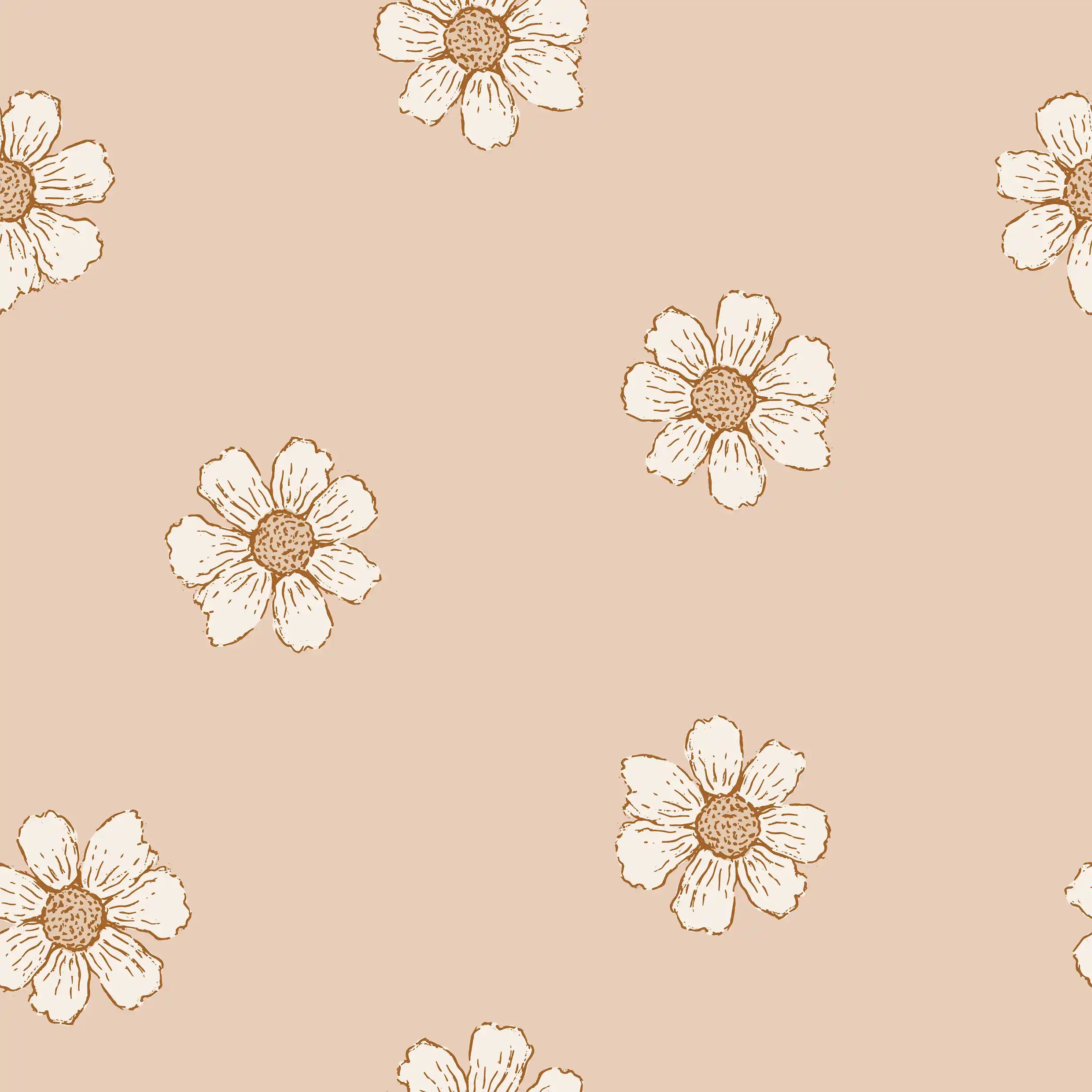 Daisies Coral - Family Fabrics B.V.