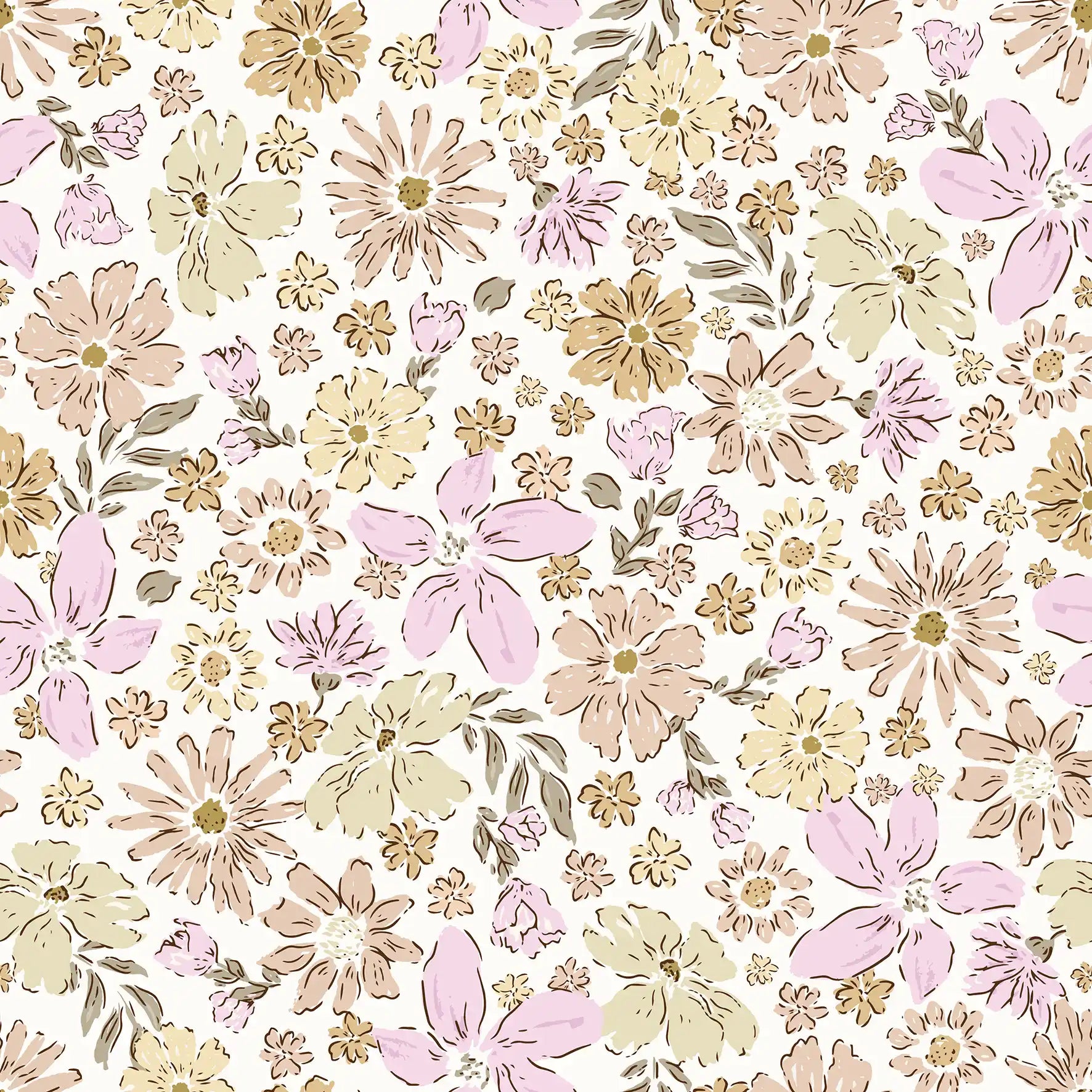 Fleur Floral Pink - Family Fabrics B.V.