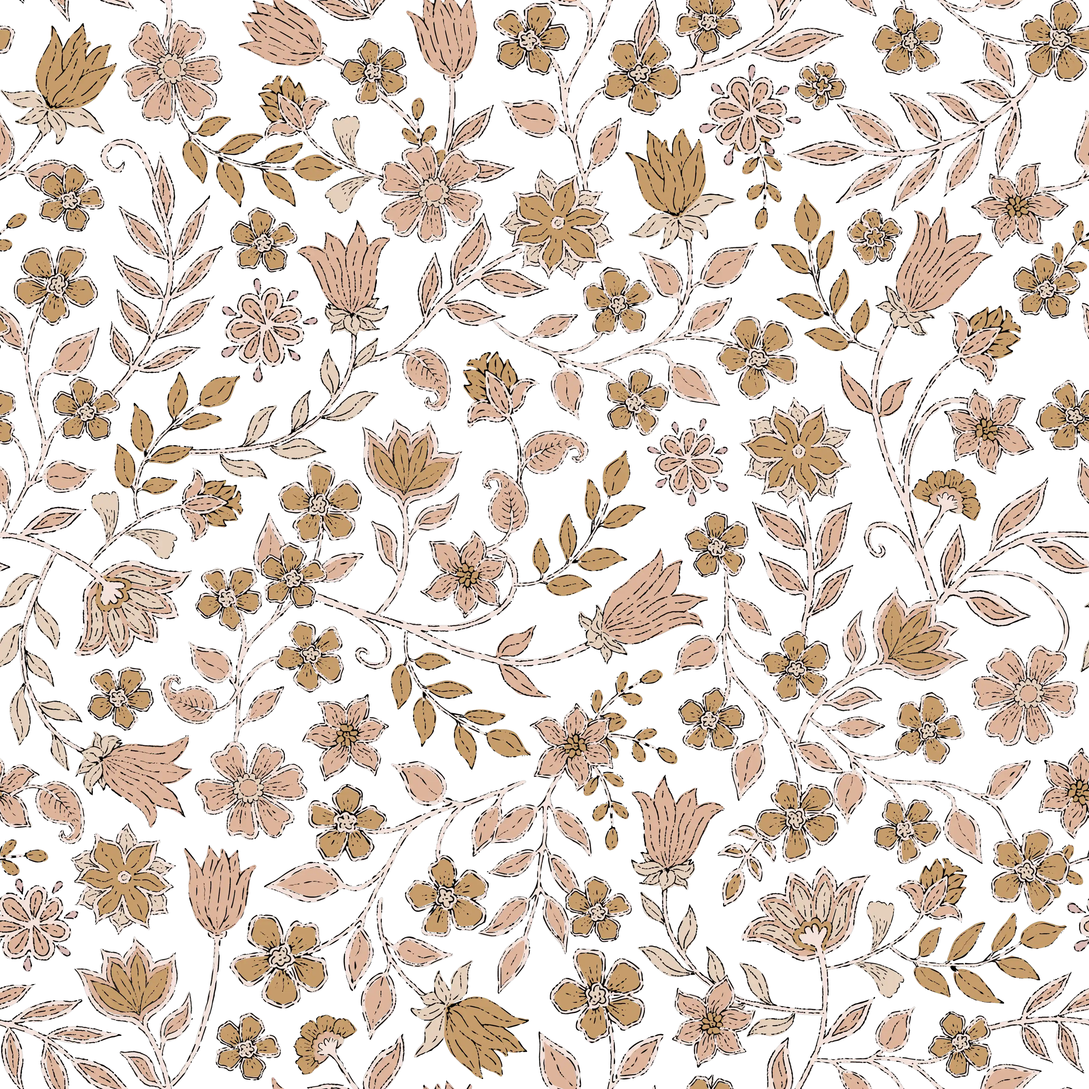 Indian Vintage Floral - Family Fabrics B.V.
