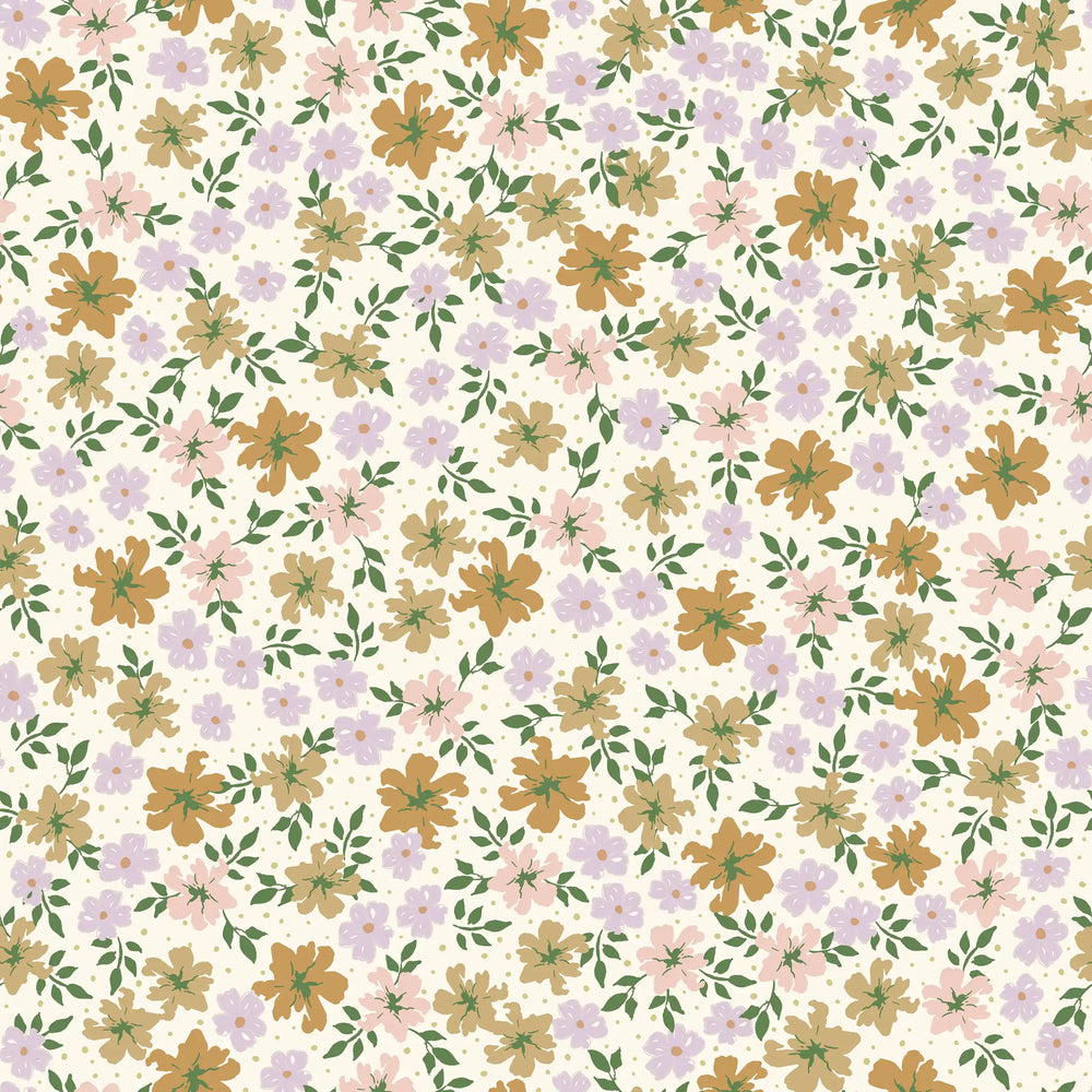 Suzanne Flowers Lila & Brown