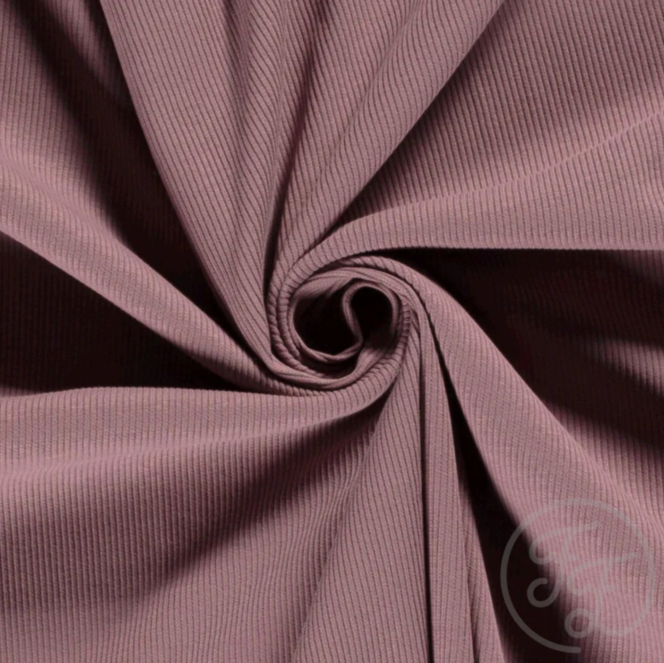 Mauve Uni Baby Rib - Family Fabrics B.V.
