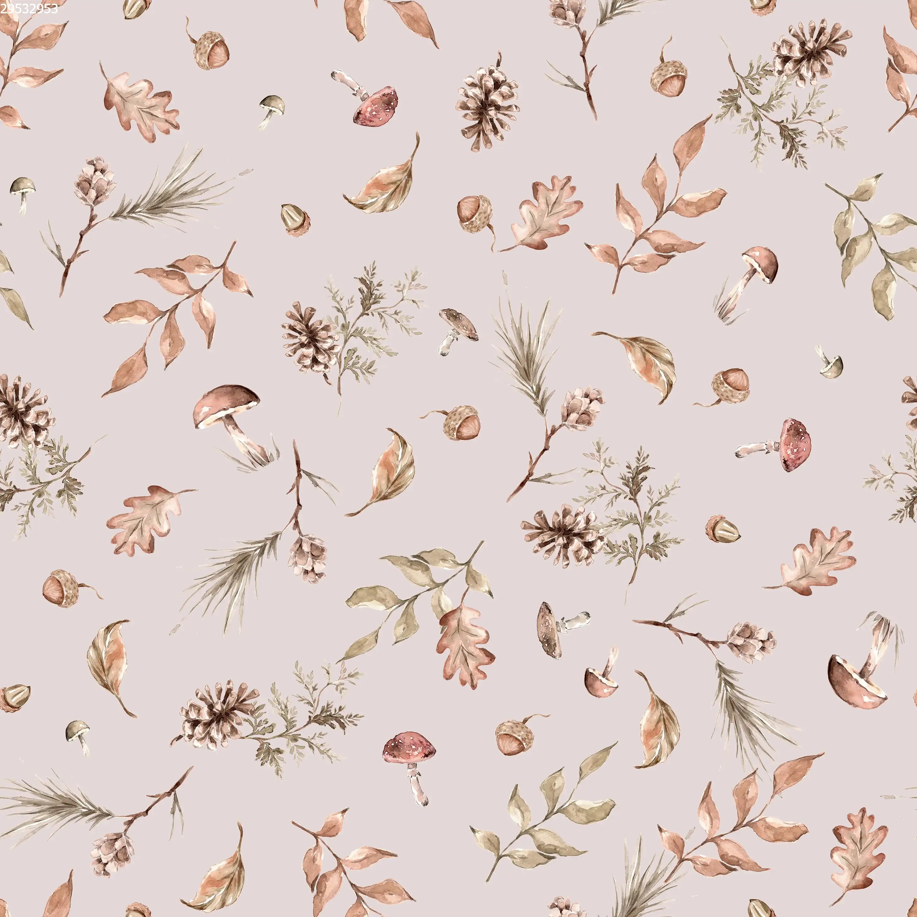 Autumn Elements Pink - Family Fabrics B.V.