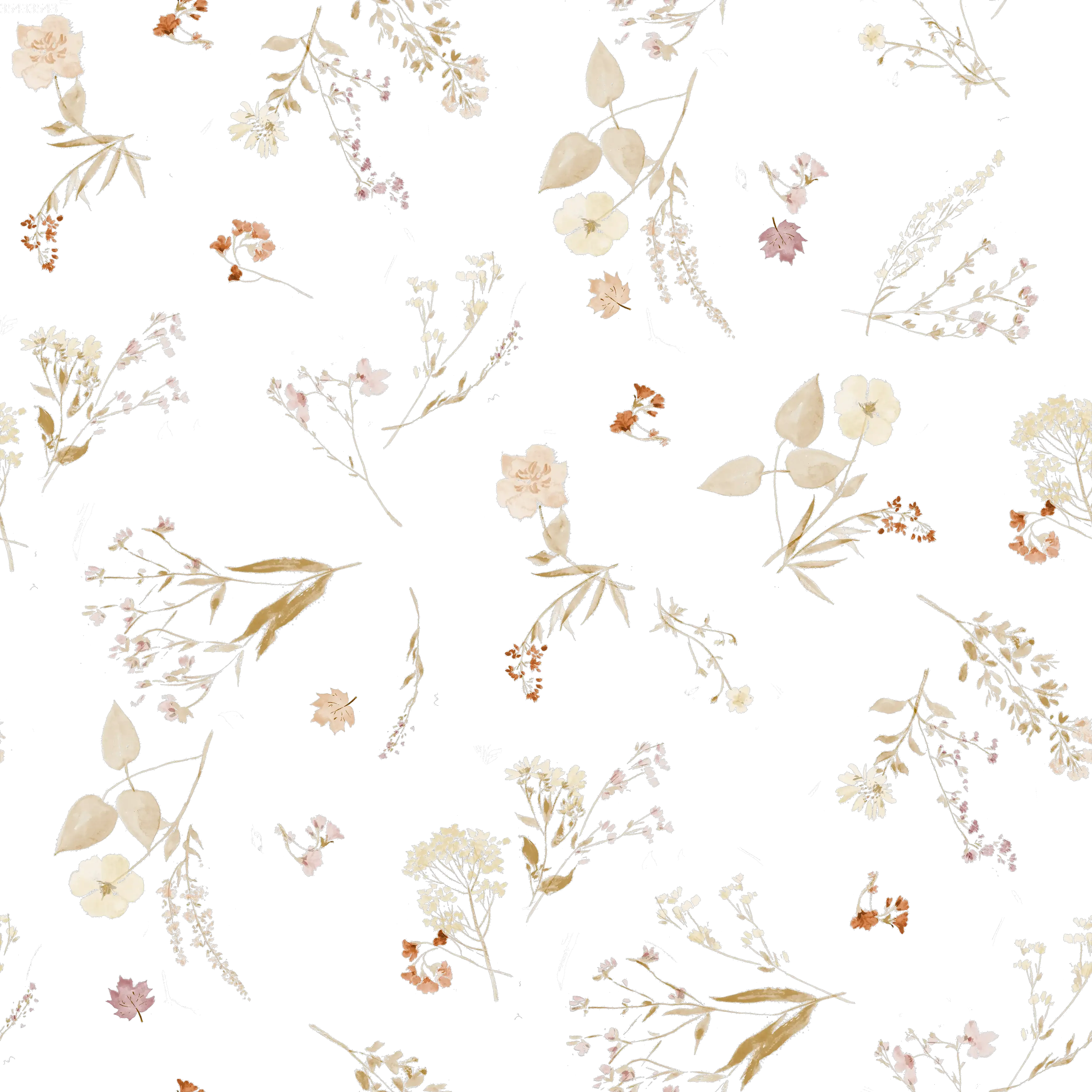 Autumn Floral Small Off White - Family Fabrics B.V.