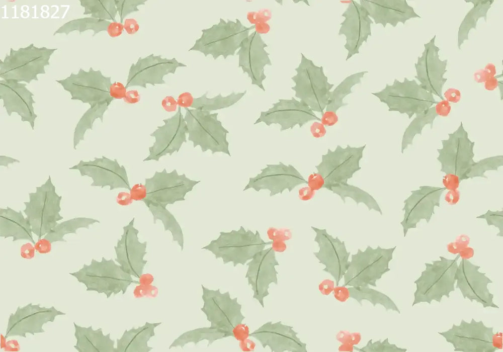 Christmas Holly Green