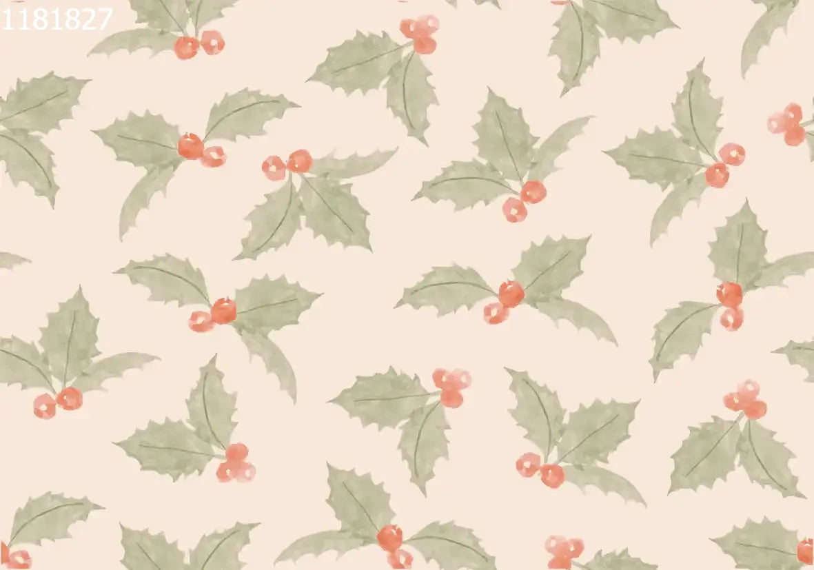 Christmas Holly Pink - Family Fabrics B.V.