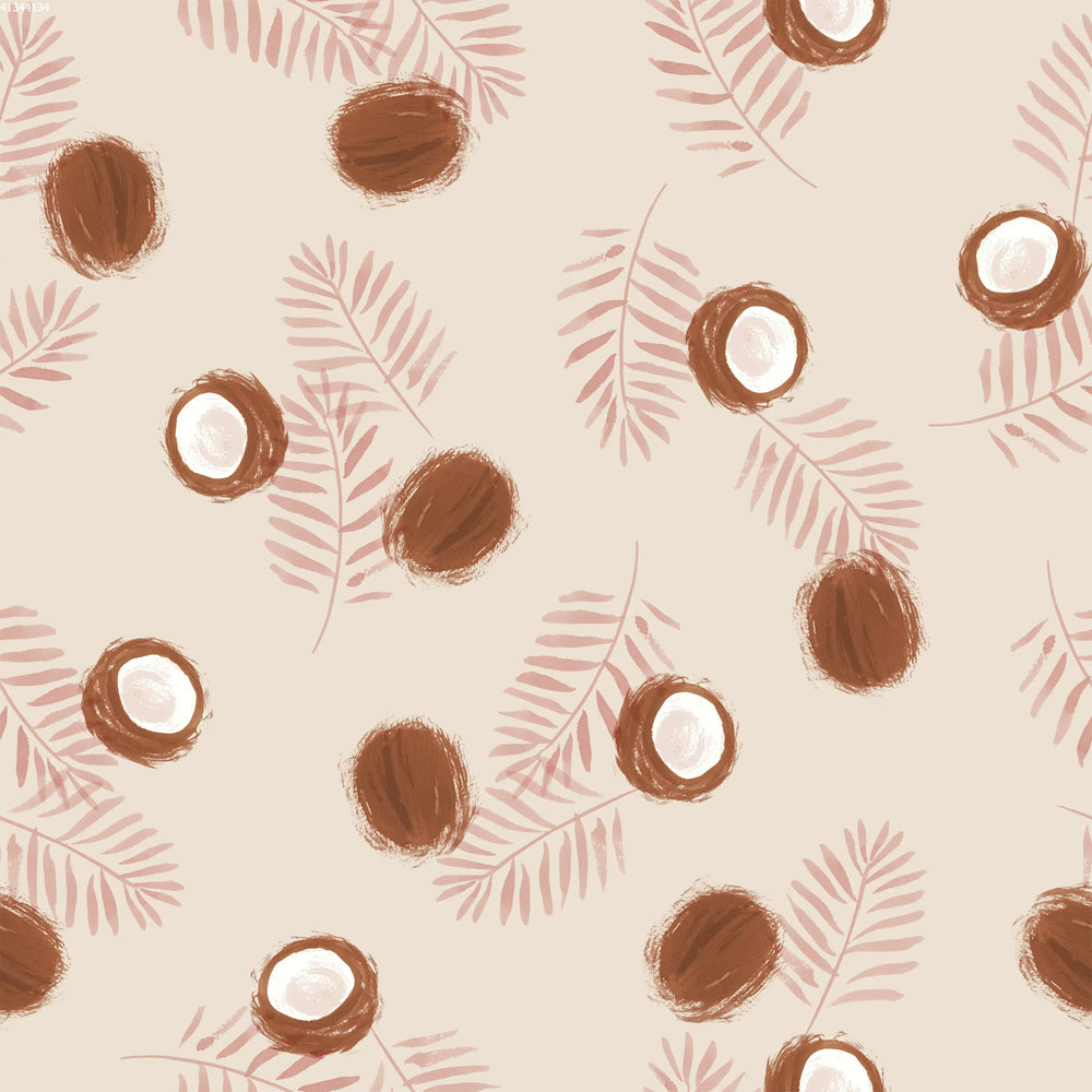Coconut Pink Leaves