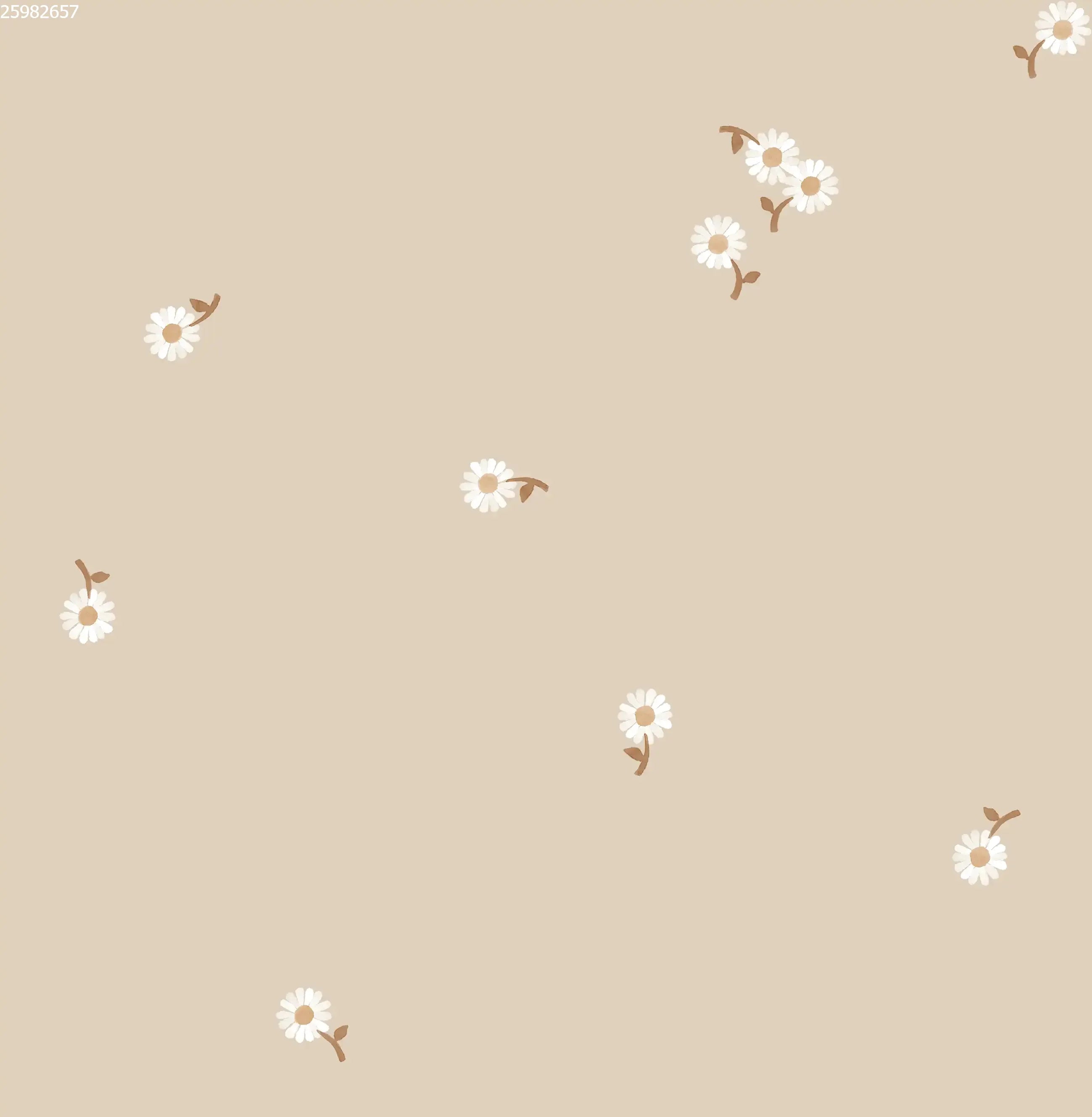 Daisy Stem Beige - Family Fabrics B.V.