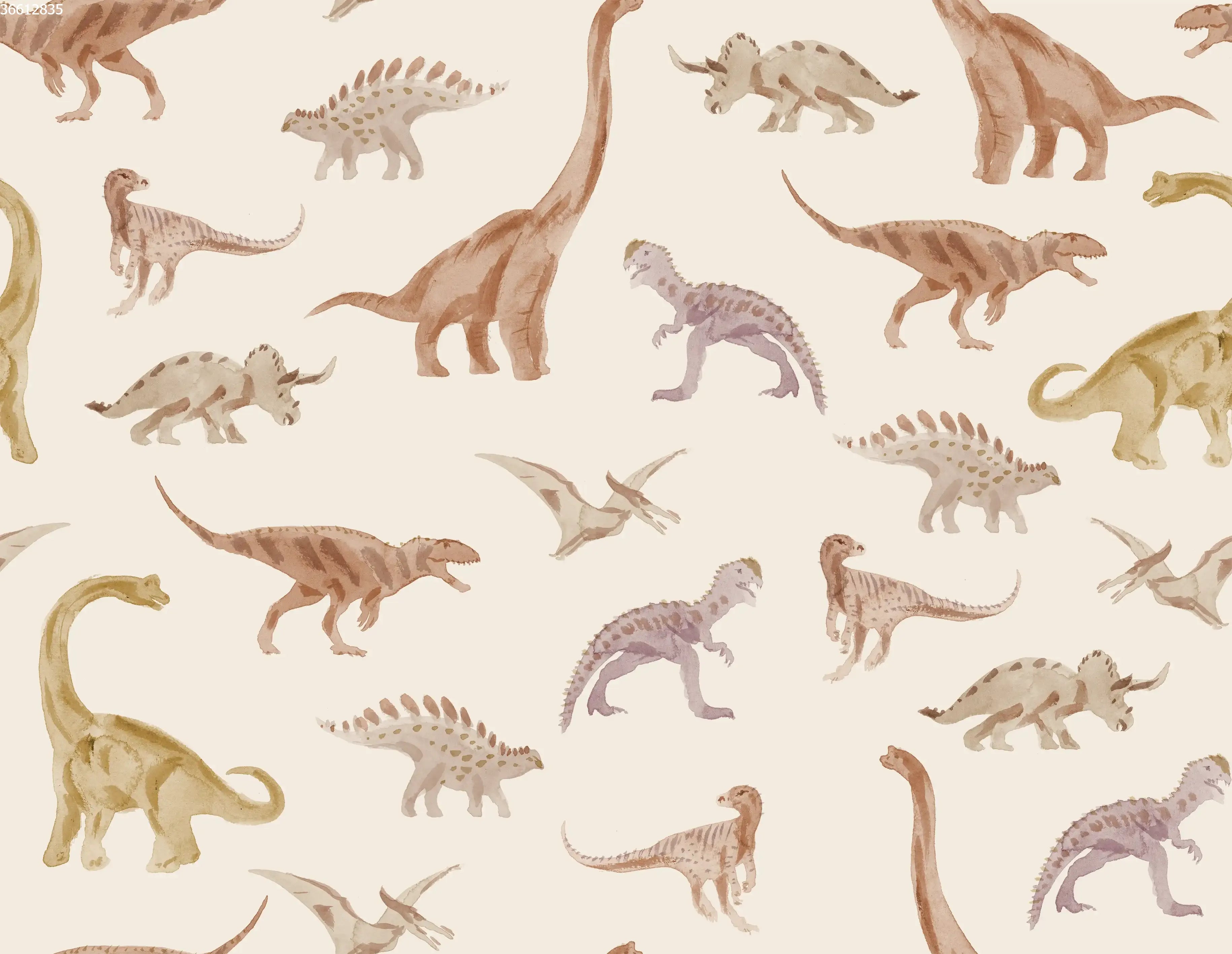 Dinosaur Brown Big - Family Fabrics B.V.