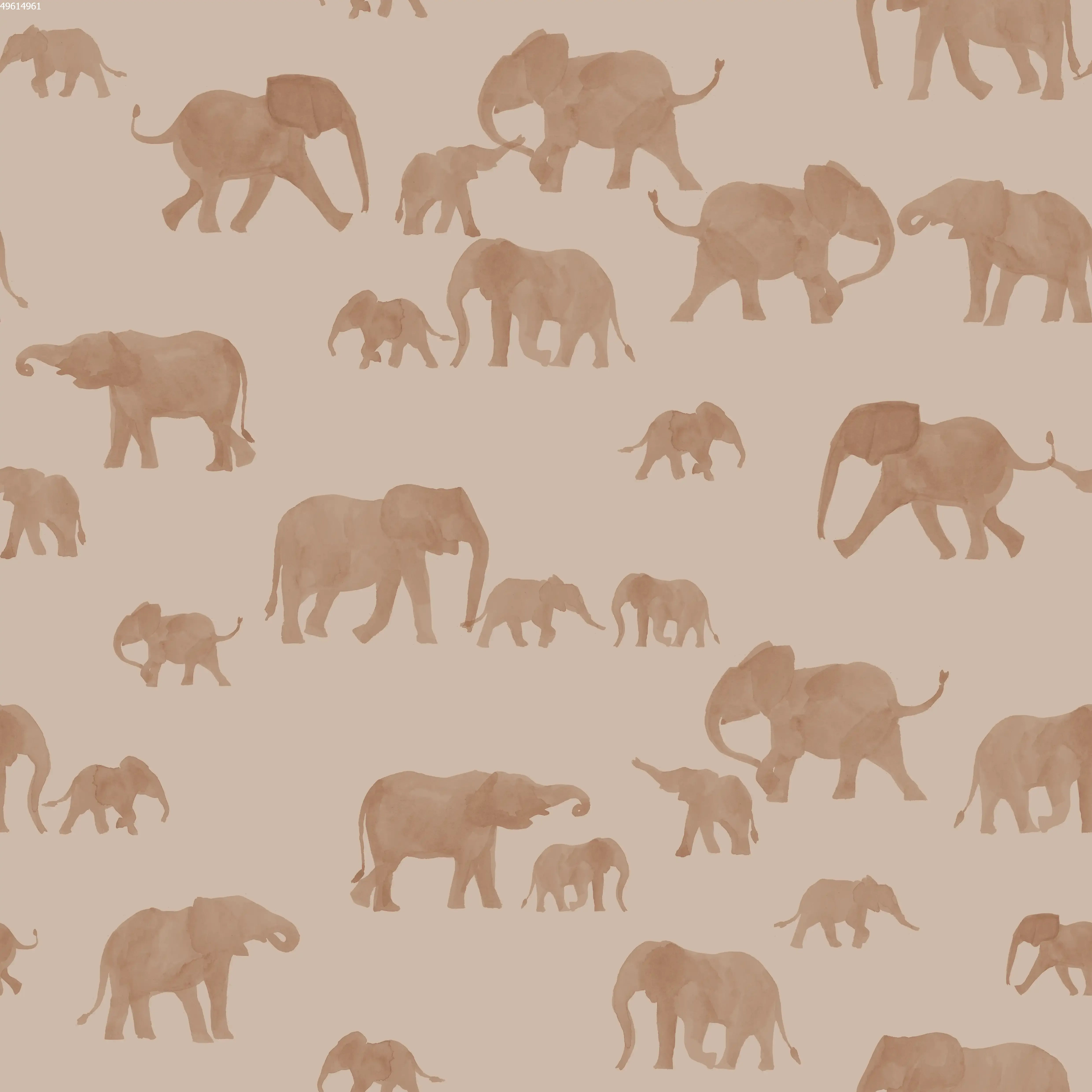 Elephants Smokegrey - Family Fabrics B.V.