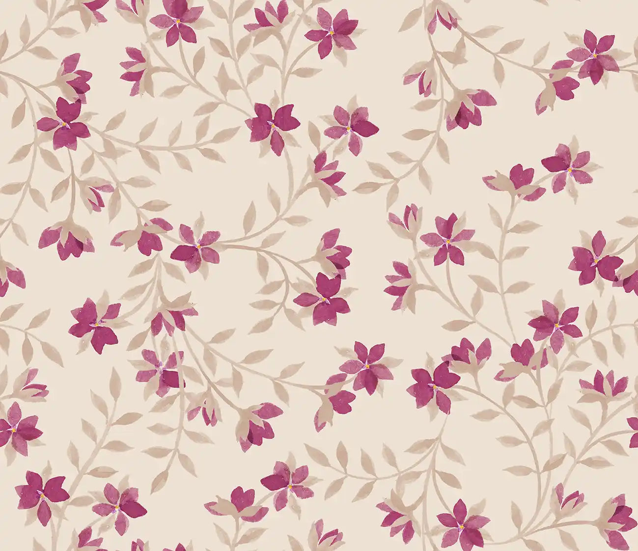Fleur De Vigne Beige Pink - Family Fabrics B.V.